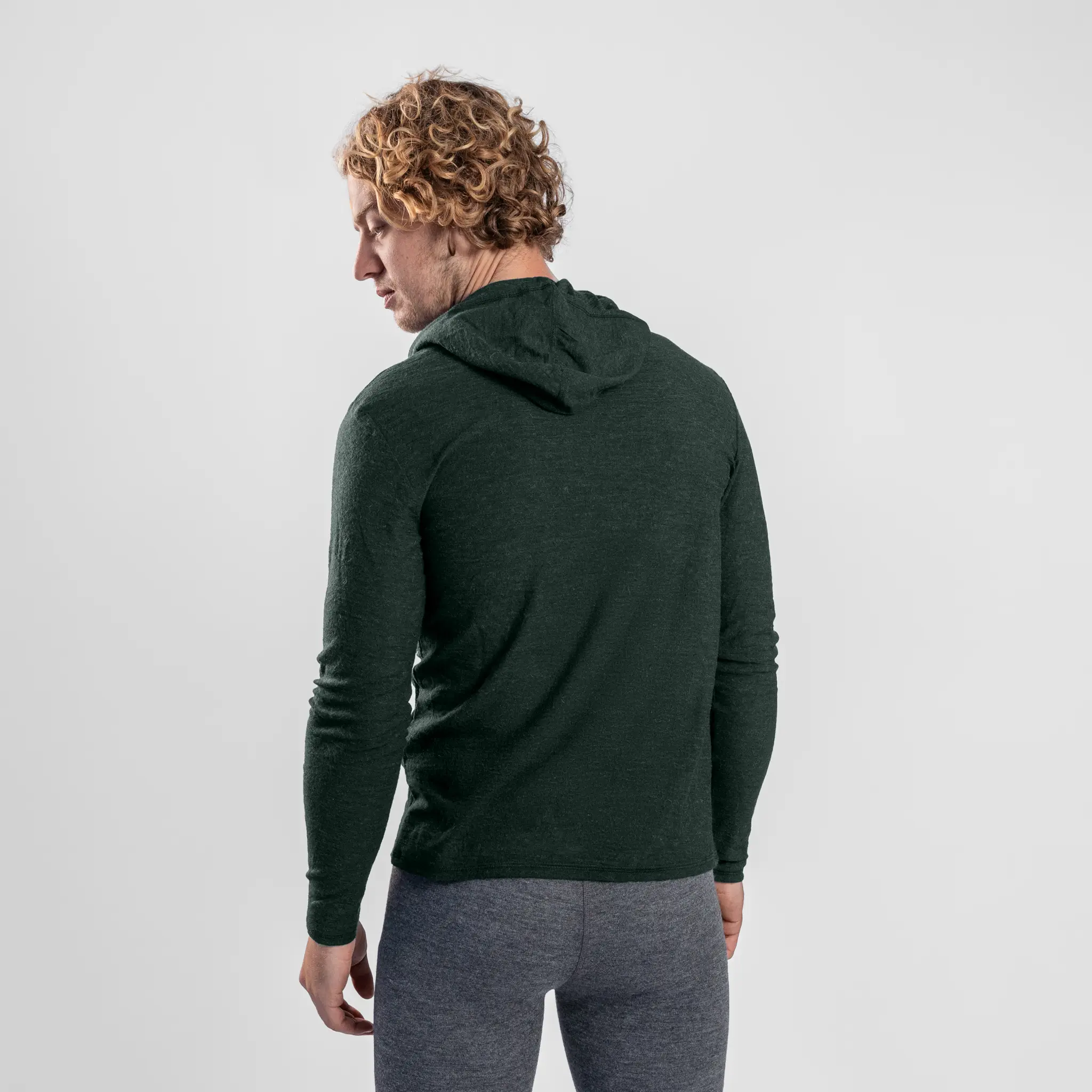 Men's Alpaca Wool Sun Hoodie: 160 Ultralight - Image 43