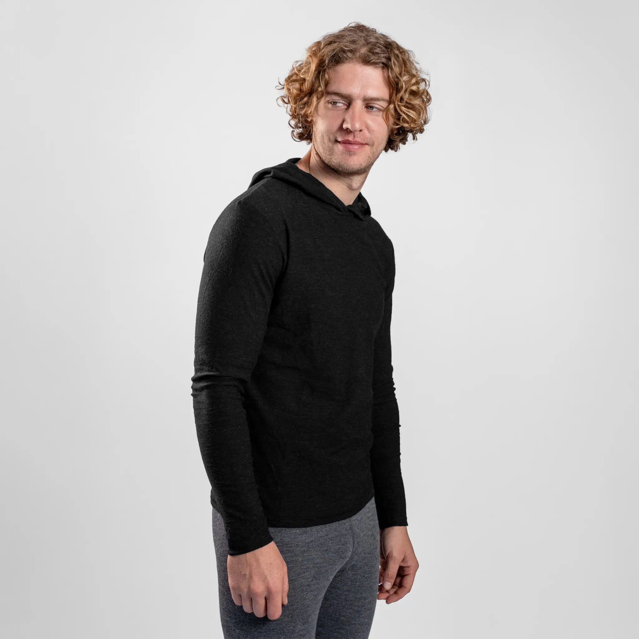 Men's Alpaca Wool Sun Hoodie: 160 Ultralight - Image 5
