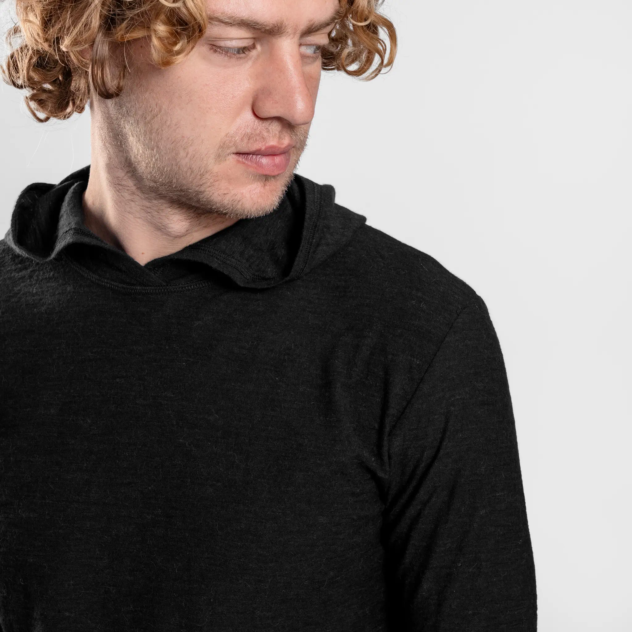 Men's Alpaca Wool Sun Hoodie: 160 Ultralight - Image 8