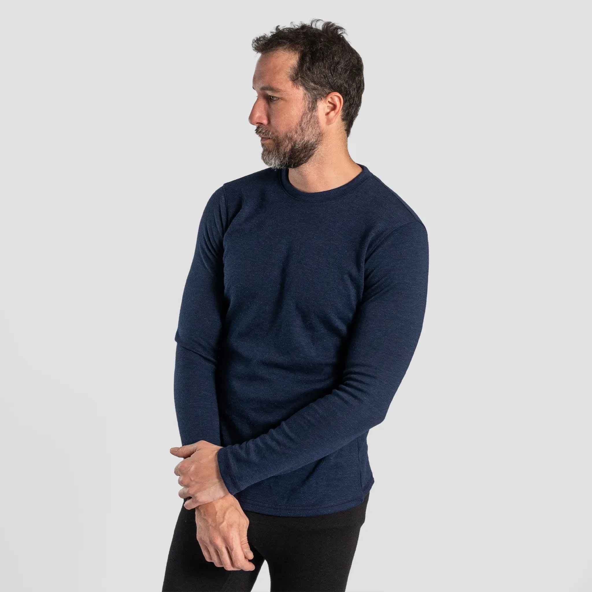 Men's Alpaca Wool Sweater: 300 Lightweight - Image 20