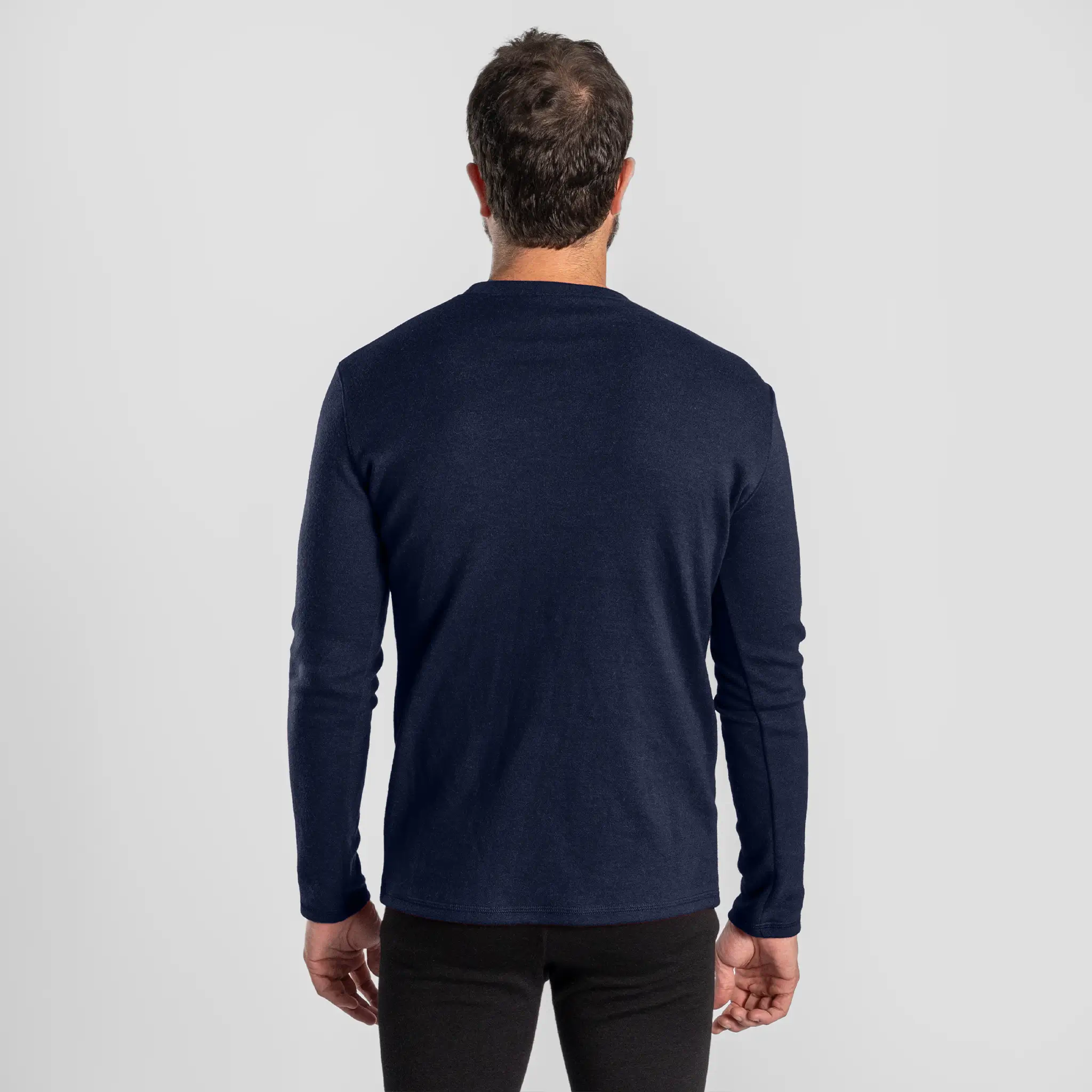 Men's Alpaca Wool Sweater: 420 Midweight - Image 12