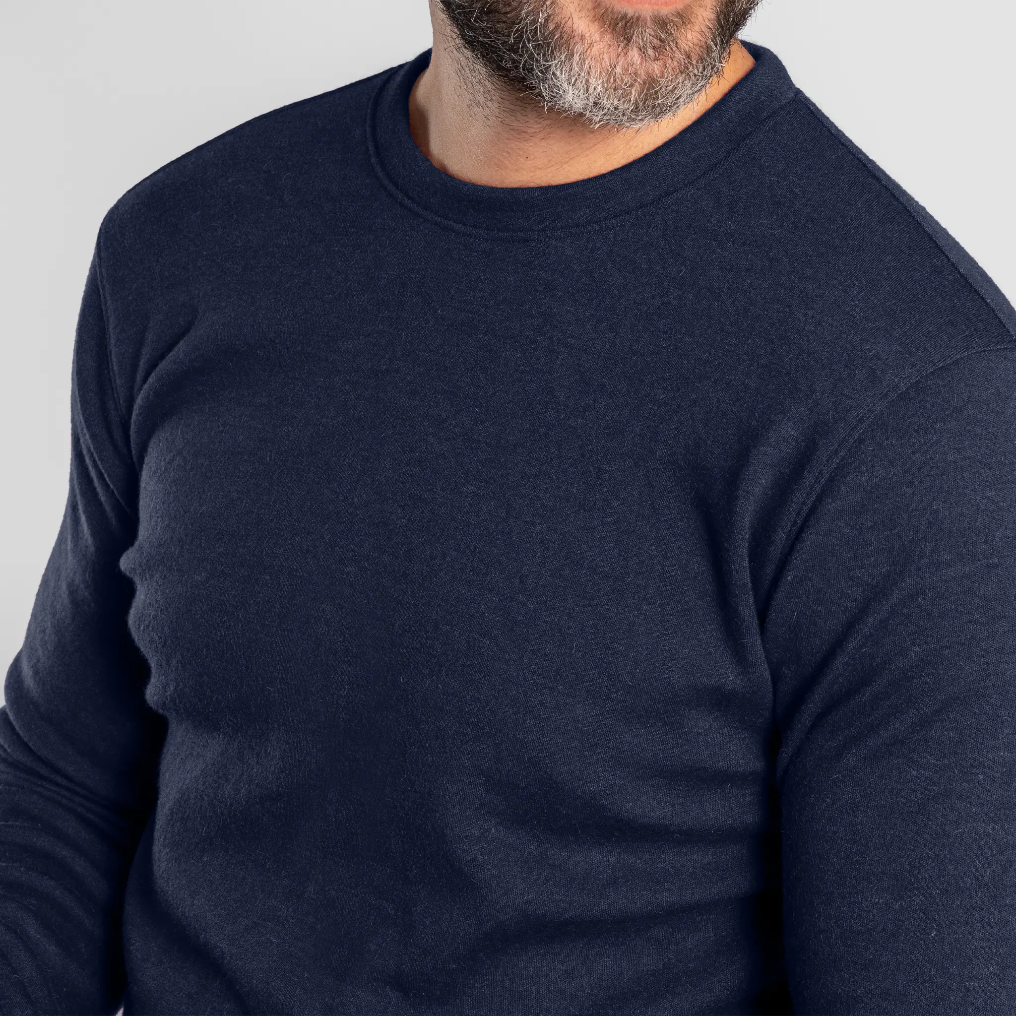 Men's Alpaca Wool Sweater: 420 Midweight - Image 13