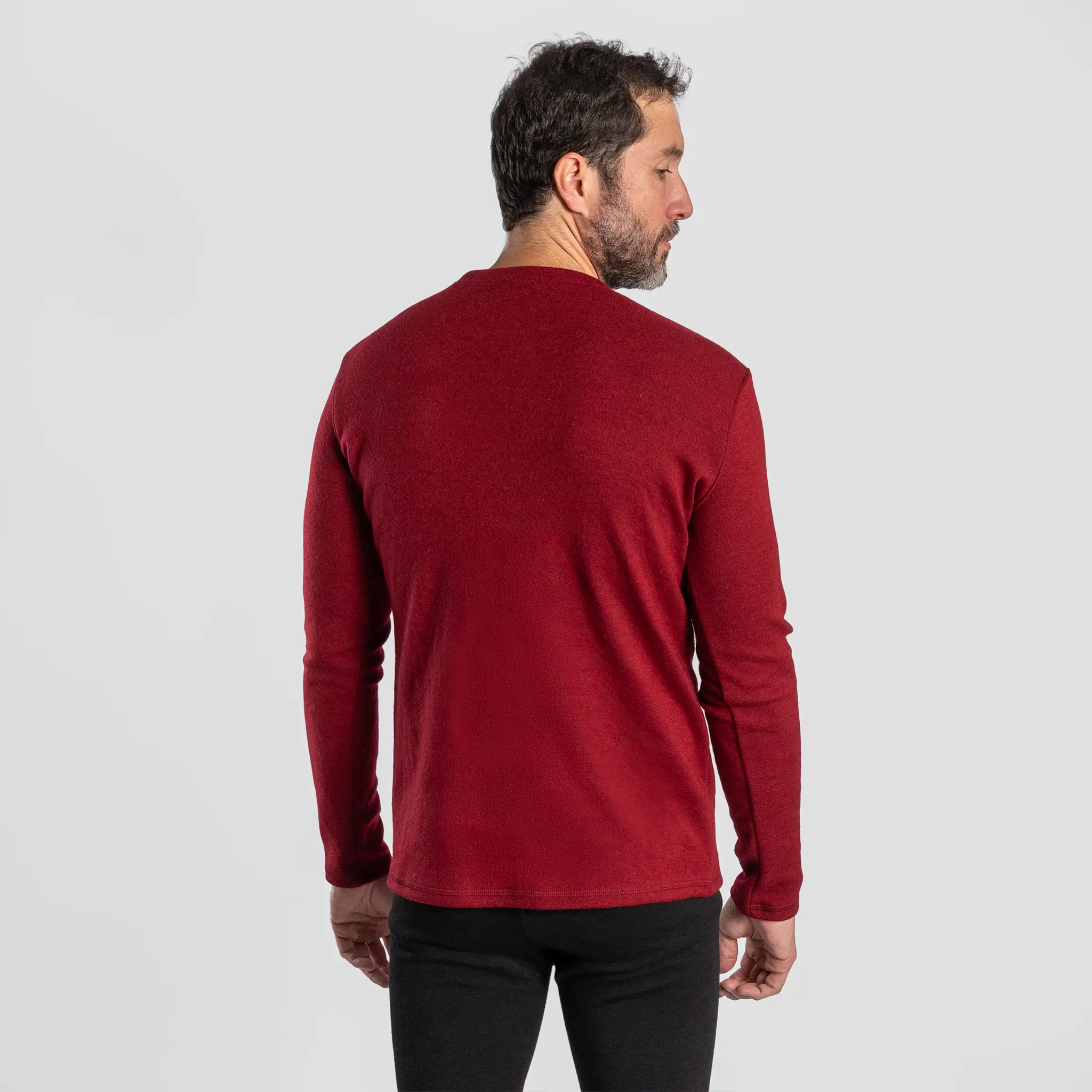 Men's Alpaca Wool Sweater: 420 Midweight - Image 16