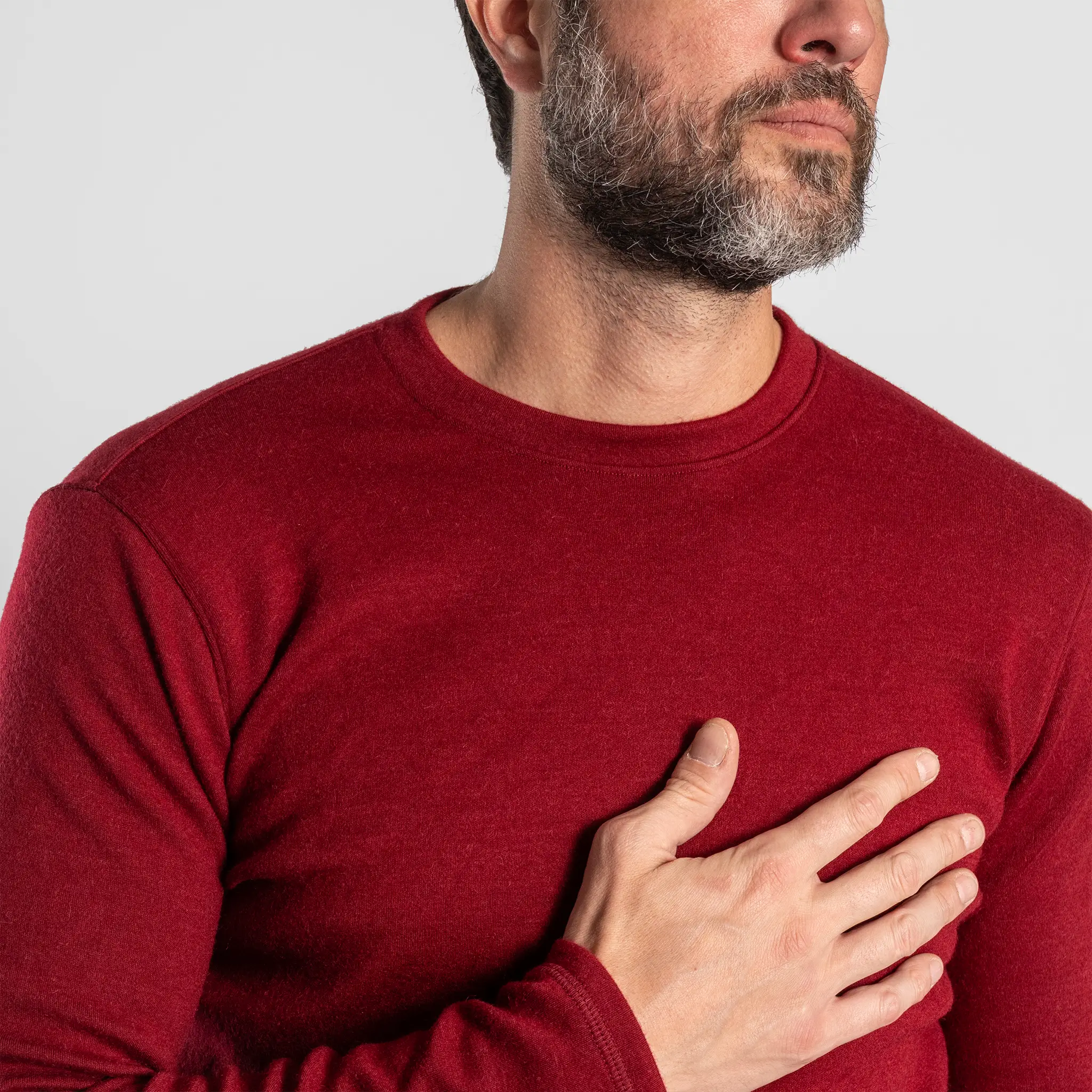 Men's Alpaca Wool Sweater: 420 Midweight - Image 17