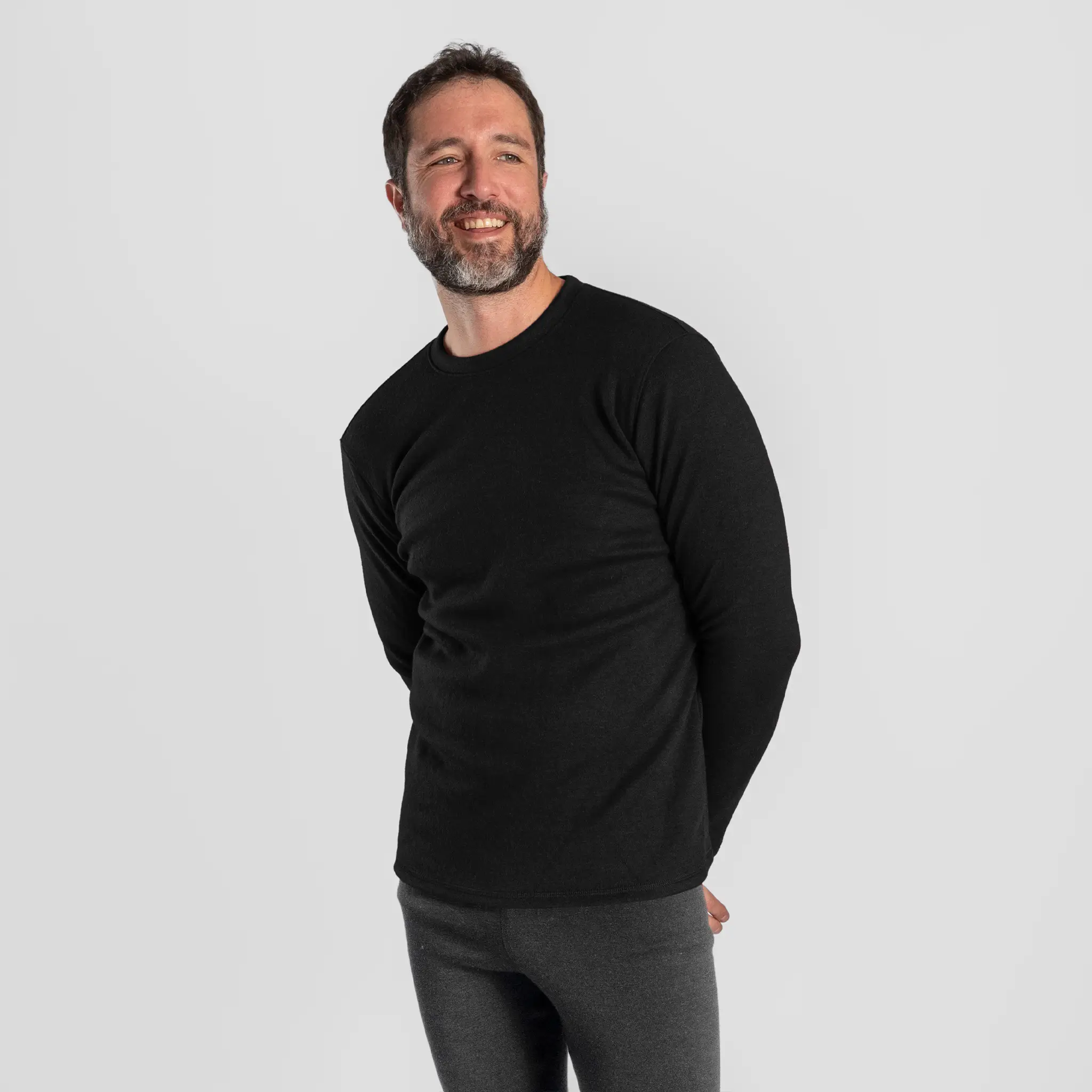 Men's Alpaca Wool Sweater: 420 Midweight - Image 4