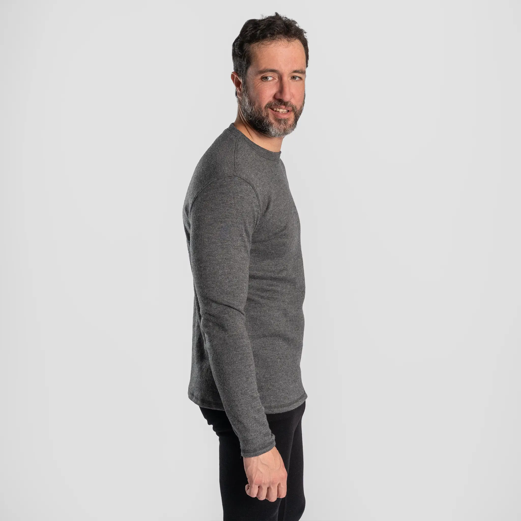 Men's Alpaca Wool Sweater: 420 Midweight - Image 8