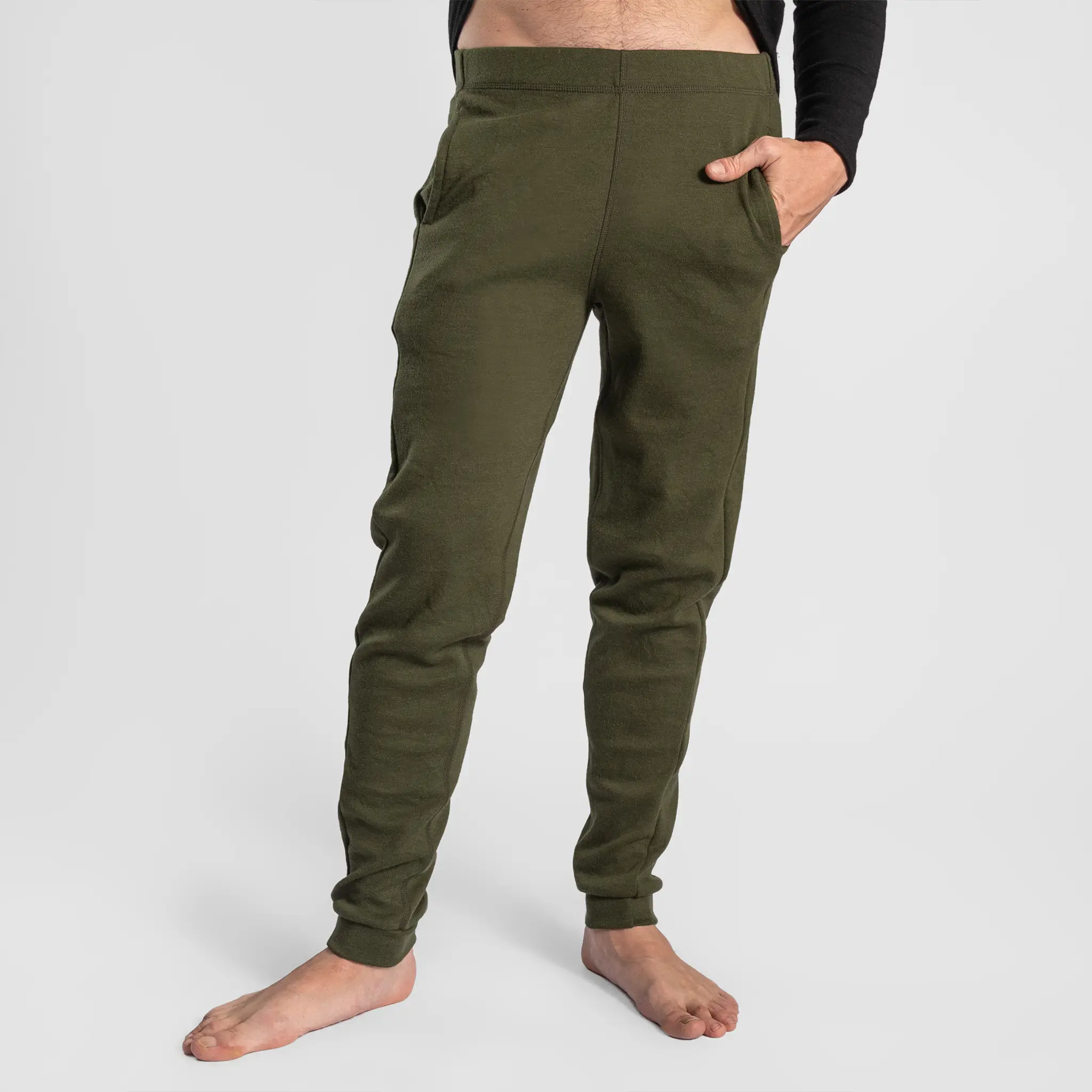 Men's Alpaca Wool Sweatpants: 420 Midweight - Image 11