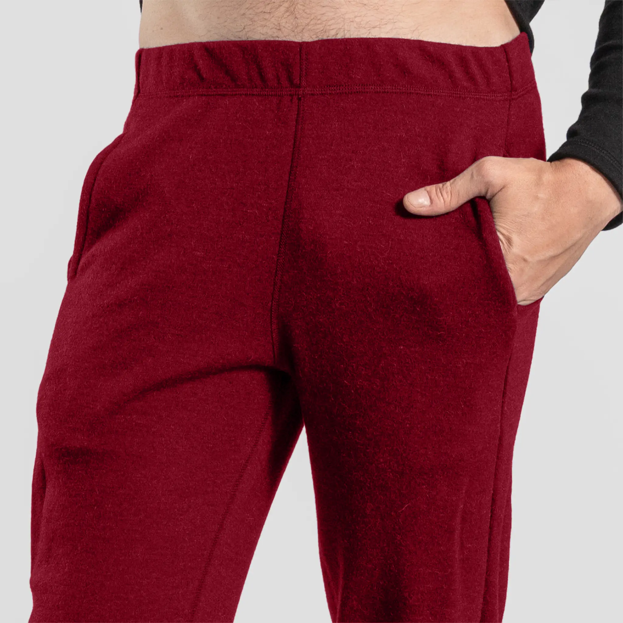 Men's Alpaca Wool Sweatpants: 420 Midweight - Image 17