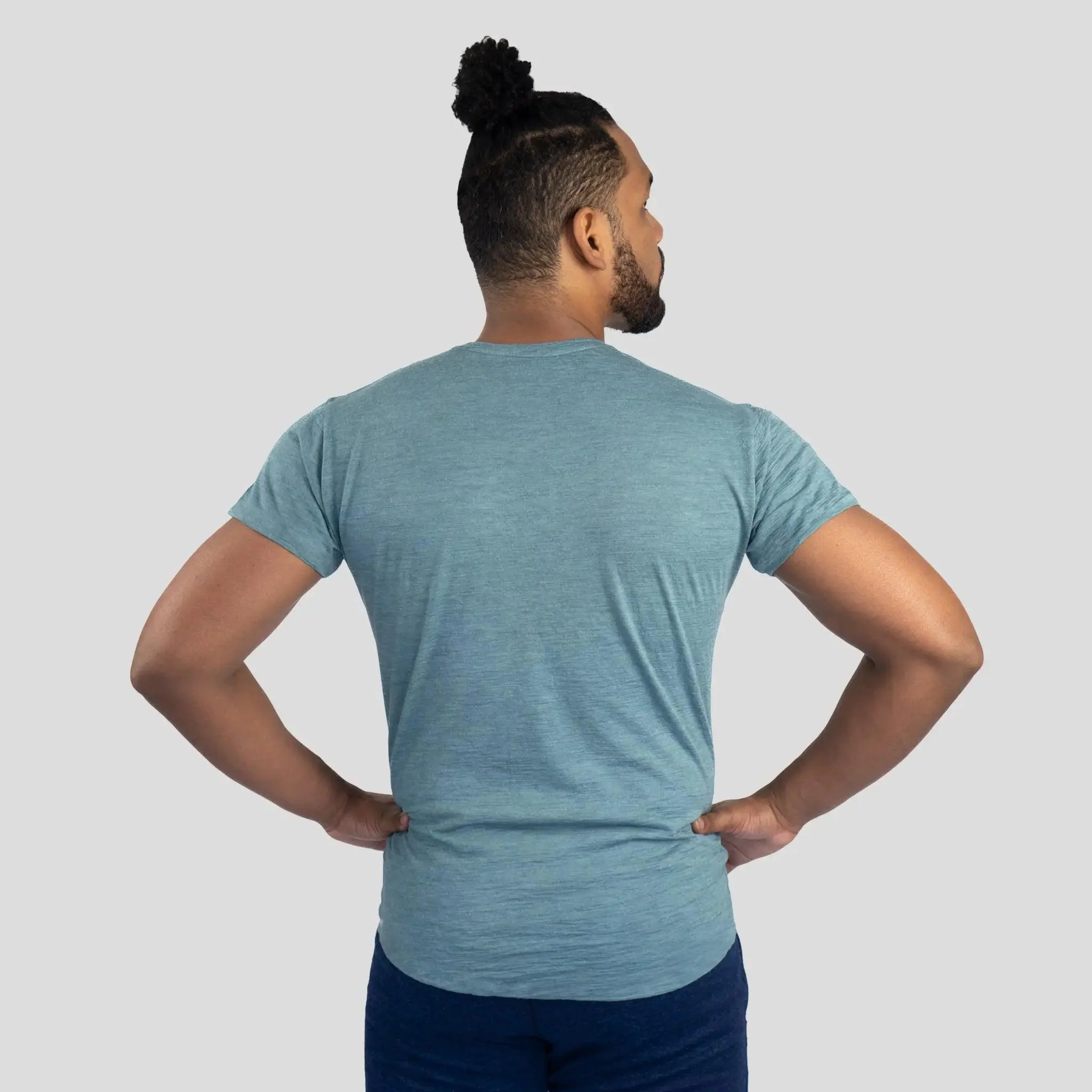 Men's Alpaca Wool T-Shirt: 160 Ultralight Crew Neck - Image 15