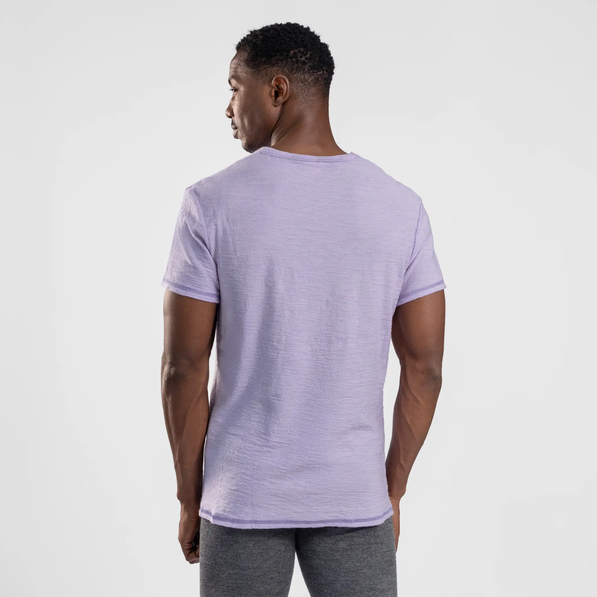 Men's Alpaca Wool T-Shirt: 160 Ultralight Crew Neck - Image 31