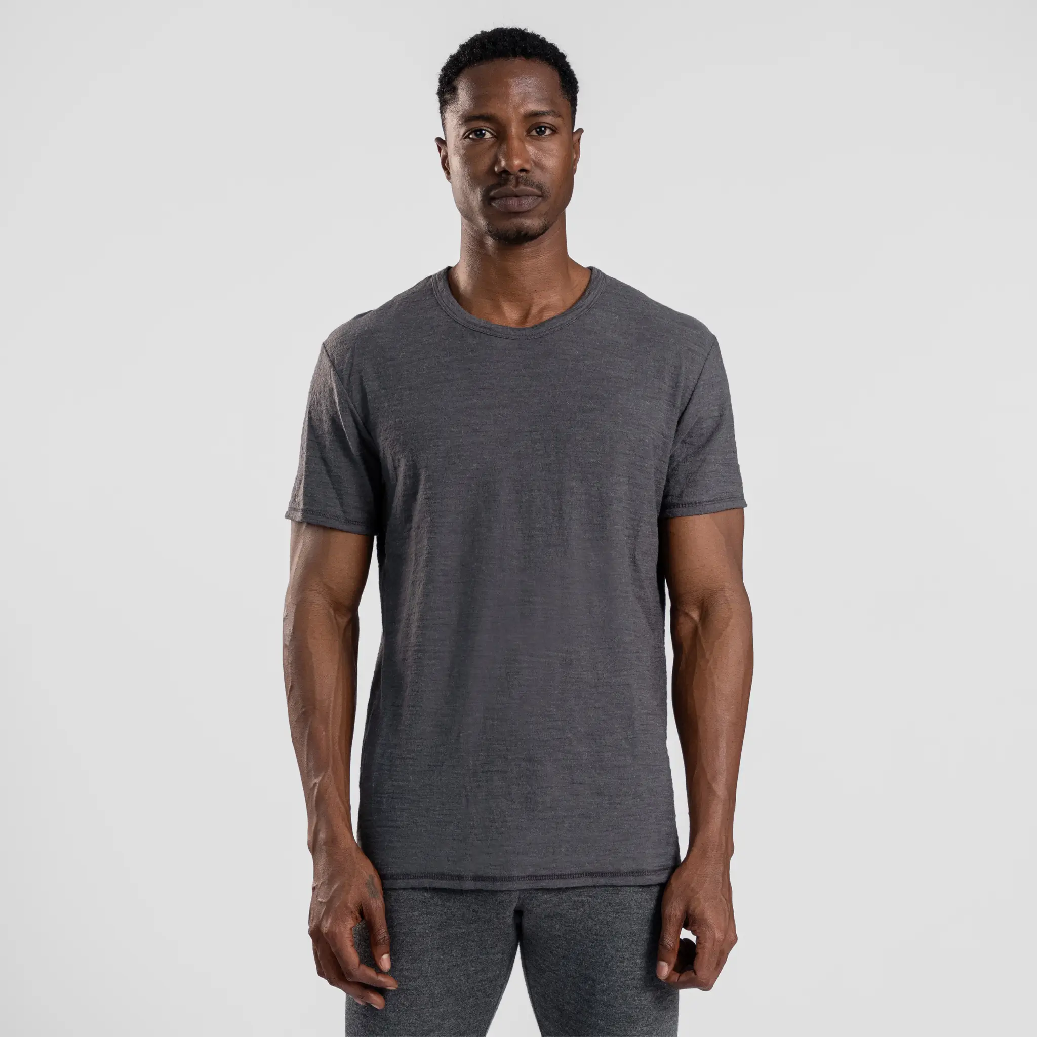 Men's Alpaca Wool T-Shirt: 160 Ultralight Crew Neck - Image 41