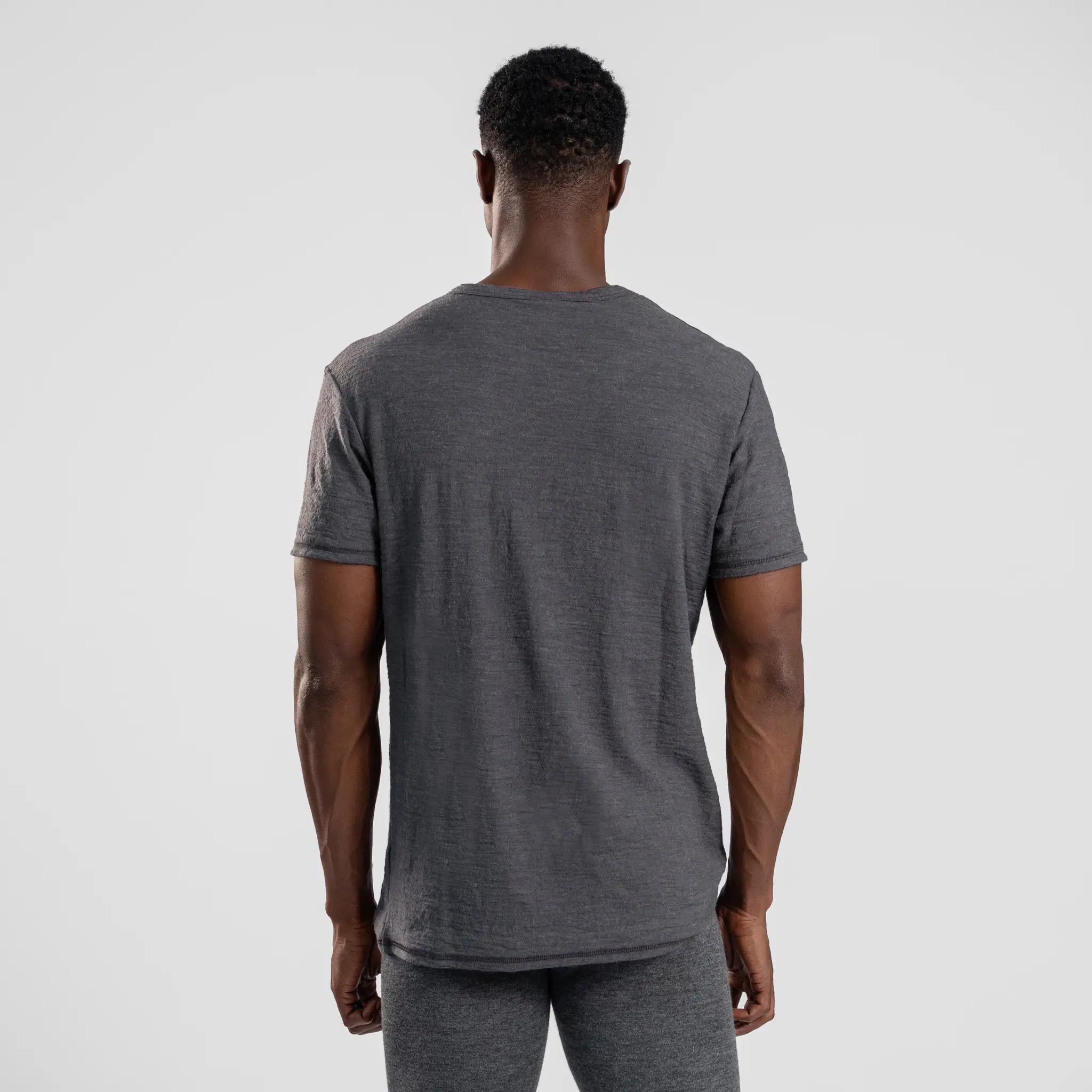 Men's Alpaca Wool T-Shirt: 160 Ultralight Crew Neck - Image 43