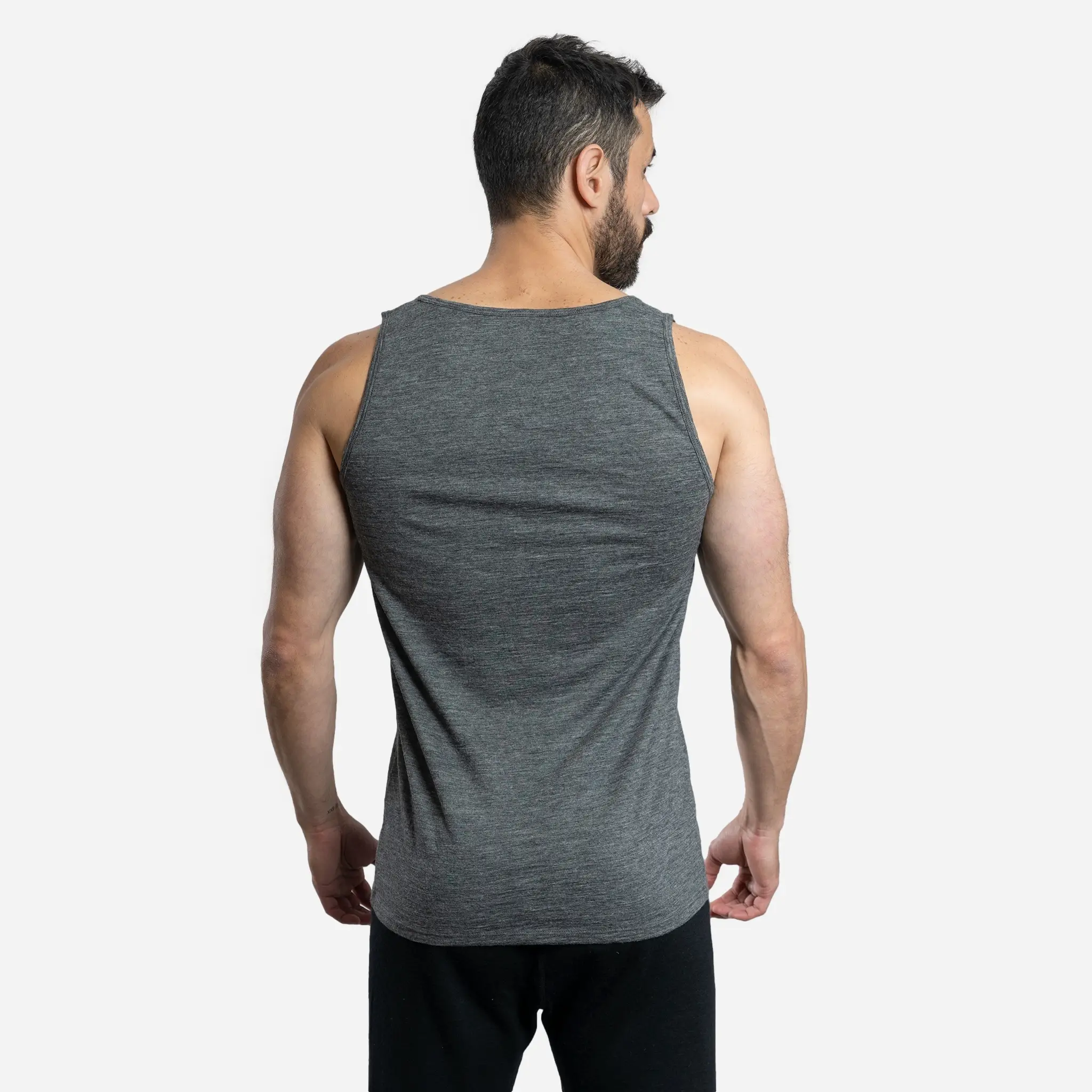 Men's Alpaca Wool Tank Top: 160 Ultralight - Image 14