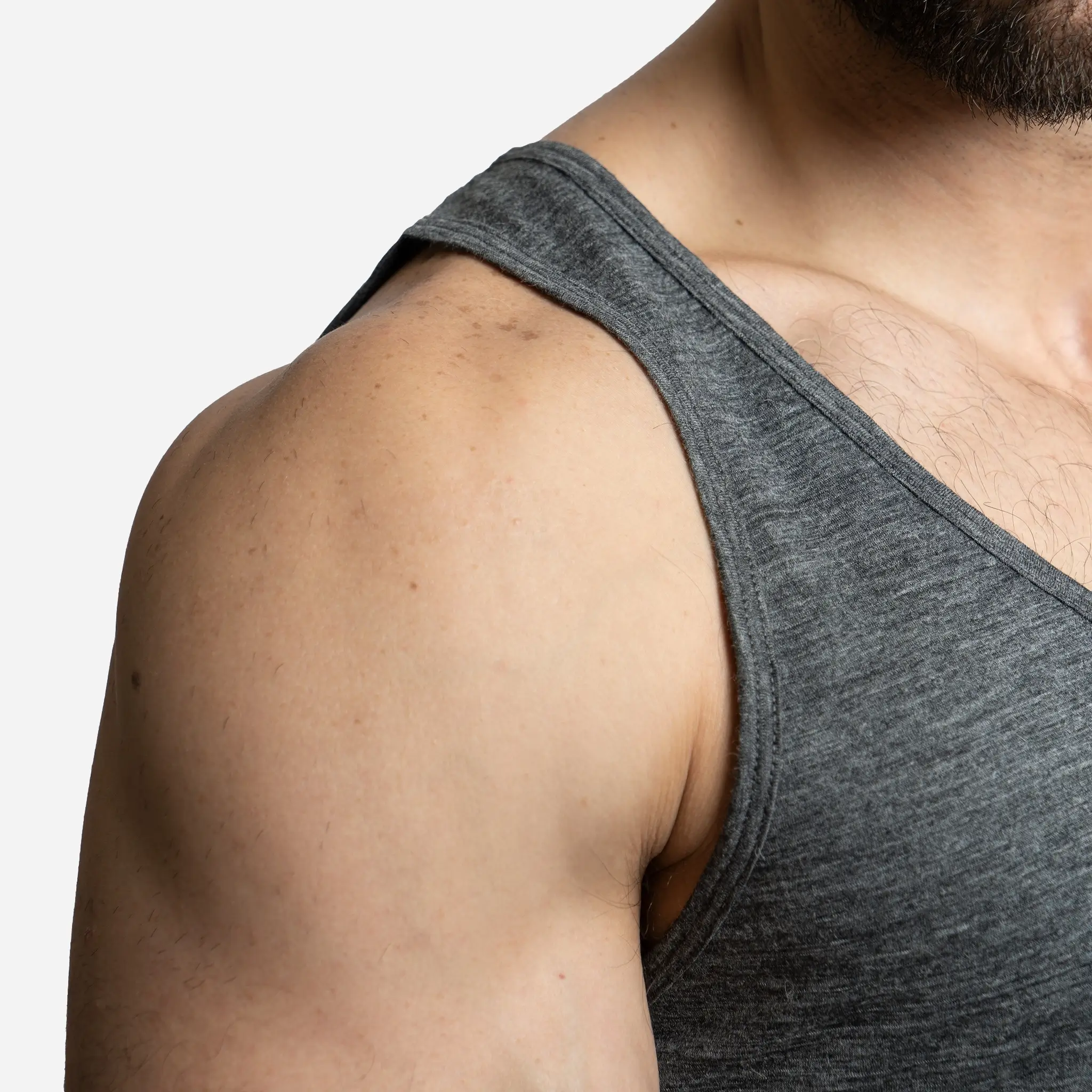 Men's Alpaca Wool Tank Top: 160 Ultralight - Image 15