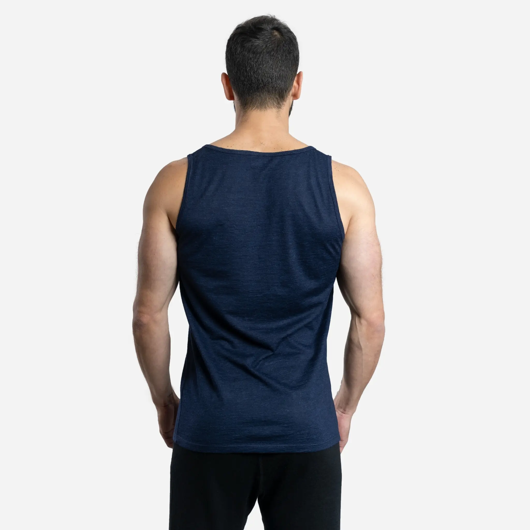 Men's Alpaca Wool Tank Top: 160 Ultralight - Image 4