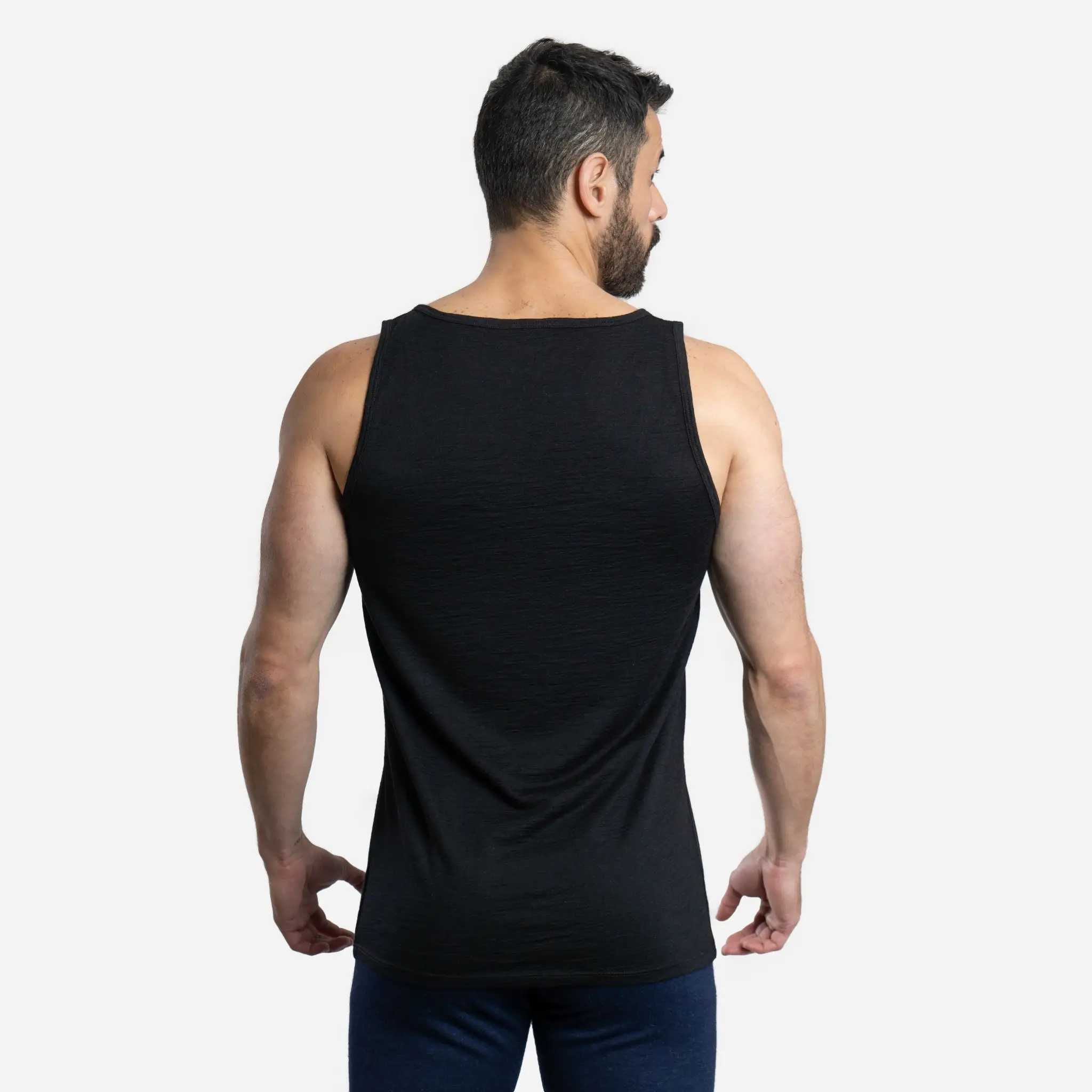 Men's Alpaca Wool Tank Top: 160 Ultralight - Image 9
