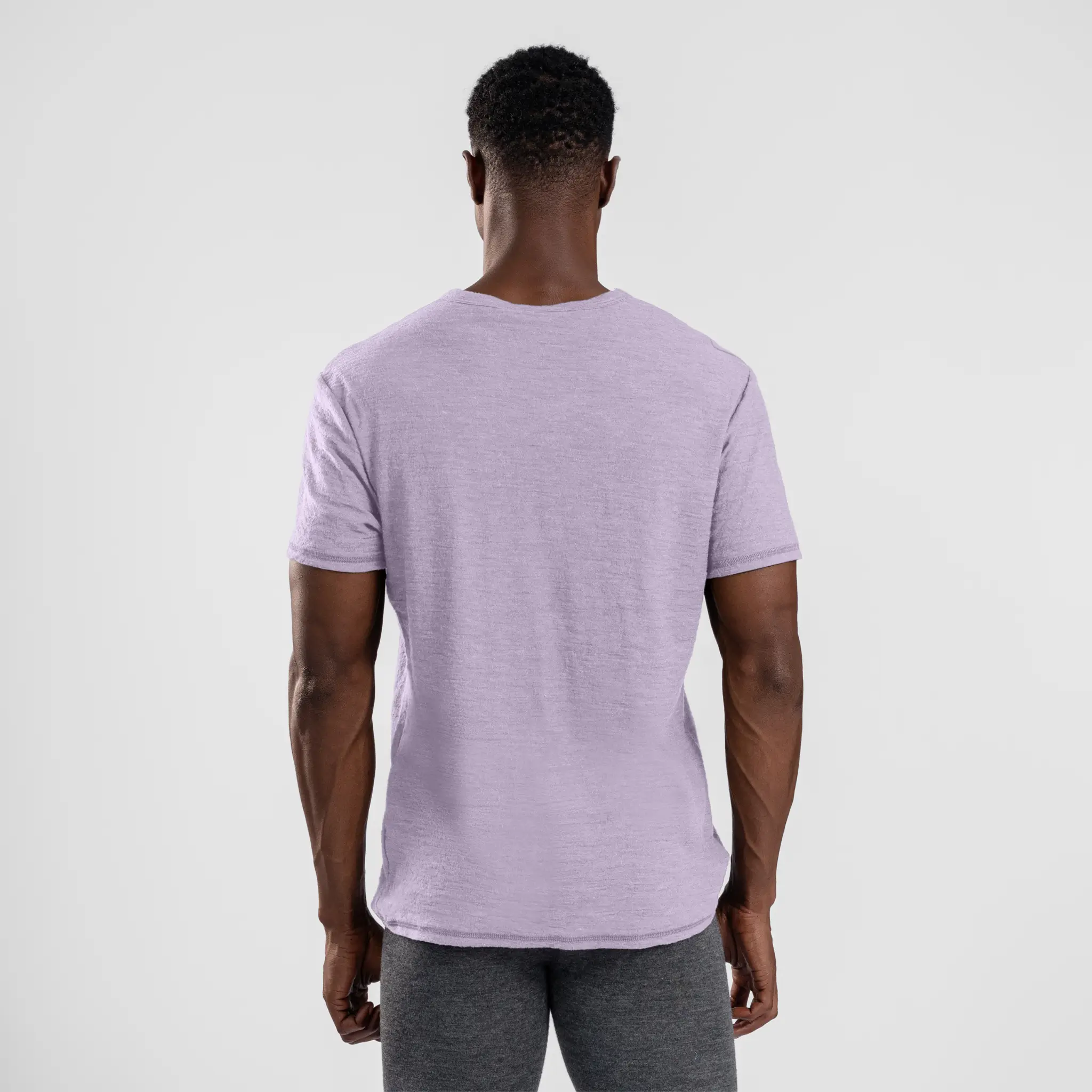 Men's Alpaca Wool T-Shirt: 160 Ultralight V-Neck - Image 27
