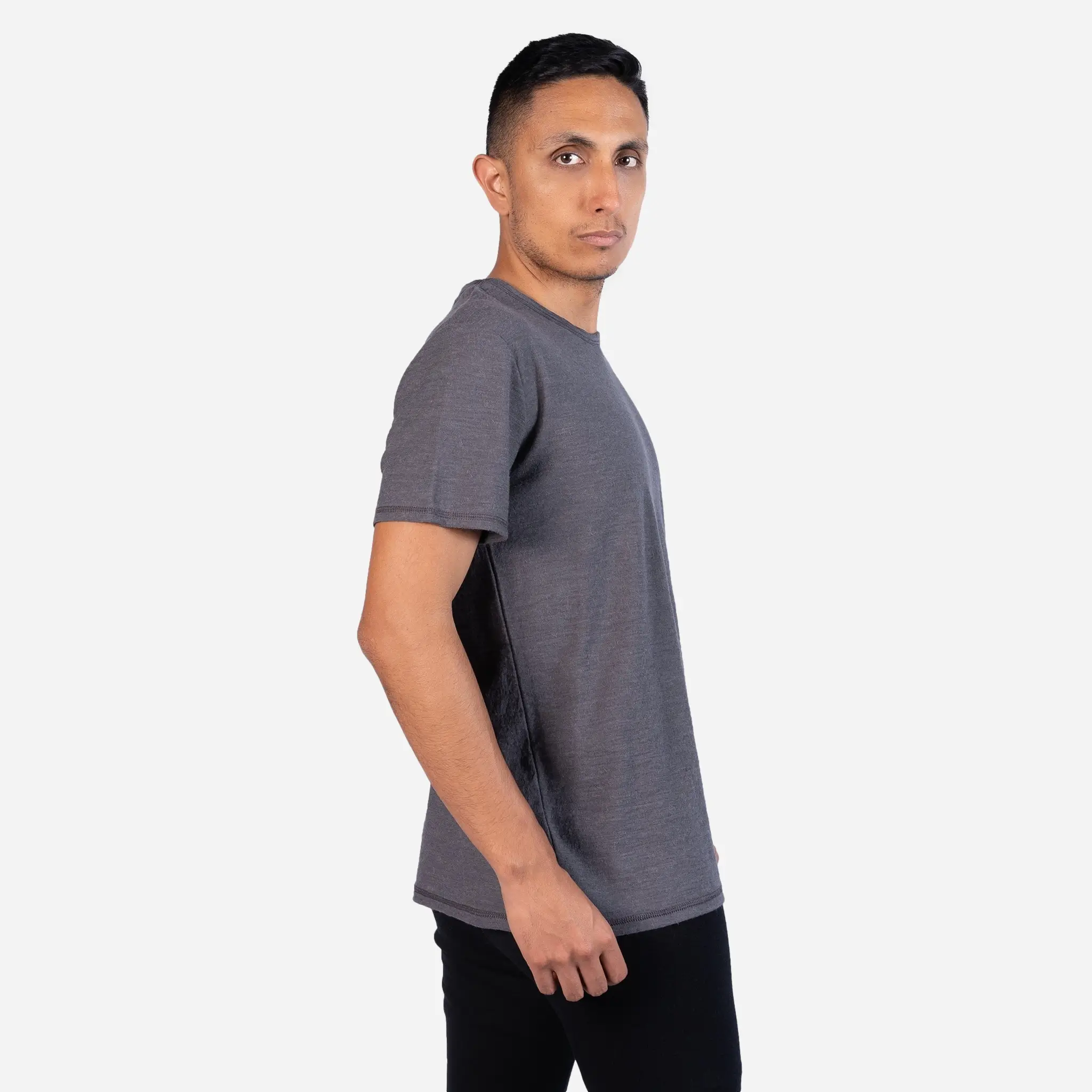 Men's Alpaca Wool Hiking T-Shirt: 160 Ultralight - Relaxed Fit - Image 4