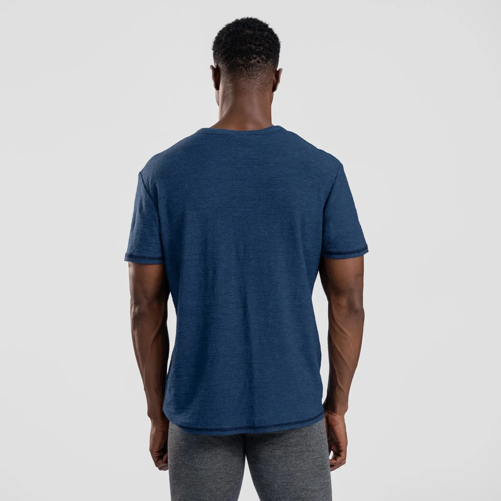 3 Pack Bundle - Men's Alpaca Wool T-Shirt: 160 Ultralight V-Neck - Image 36