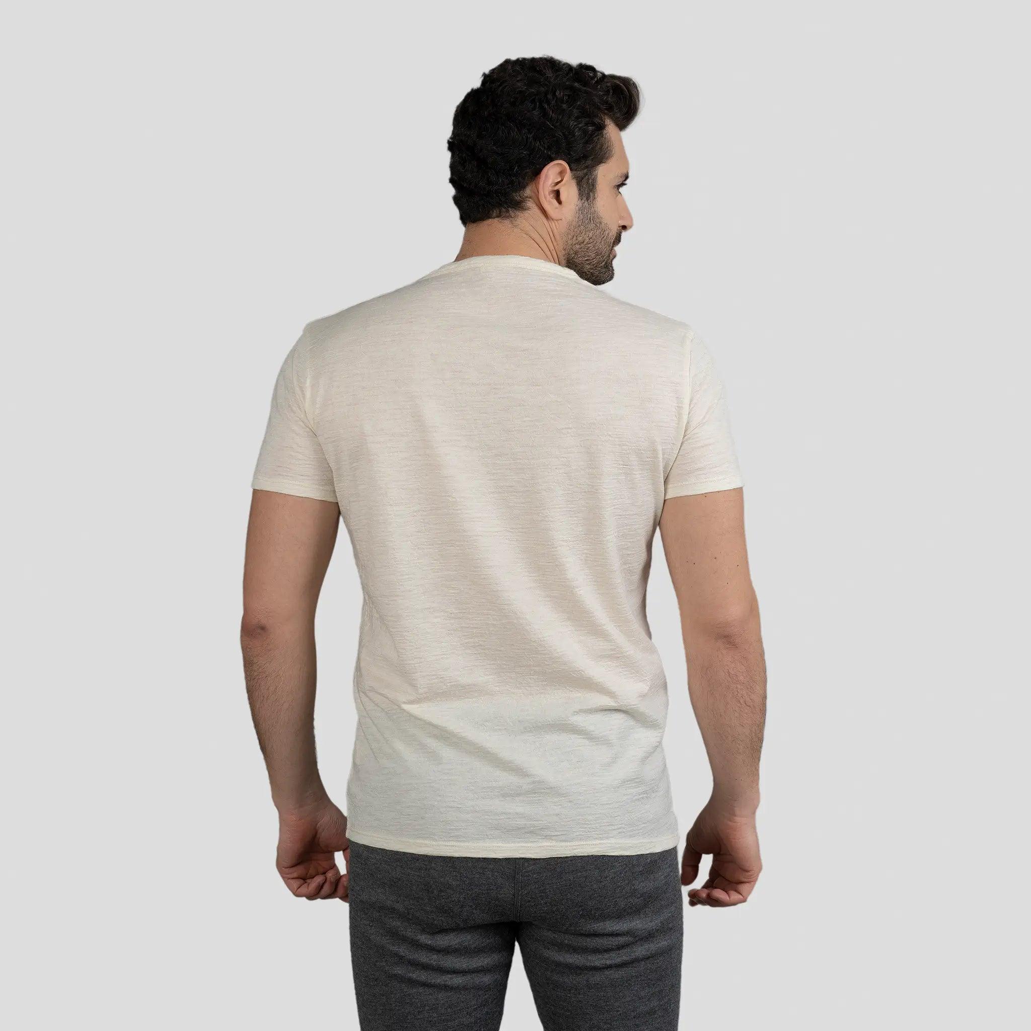 3 Pack Bundle - Men's Alpaca Wool T-Shirt: 160 Ultralight V-Neck - Image 14