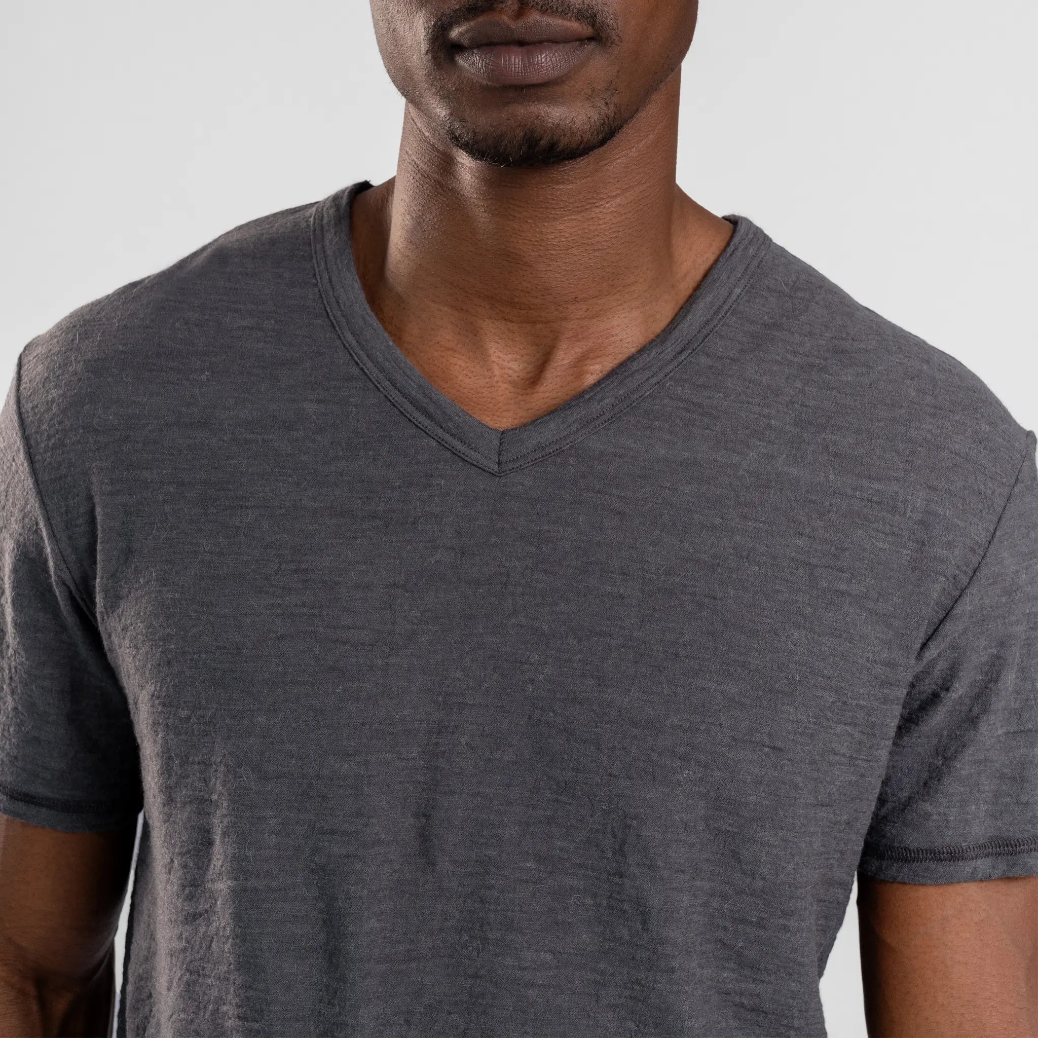 3 Pack Bundle - Men's Alpaca Wool T-Shirt: 160 Ultralight V-Neck - Image 26