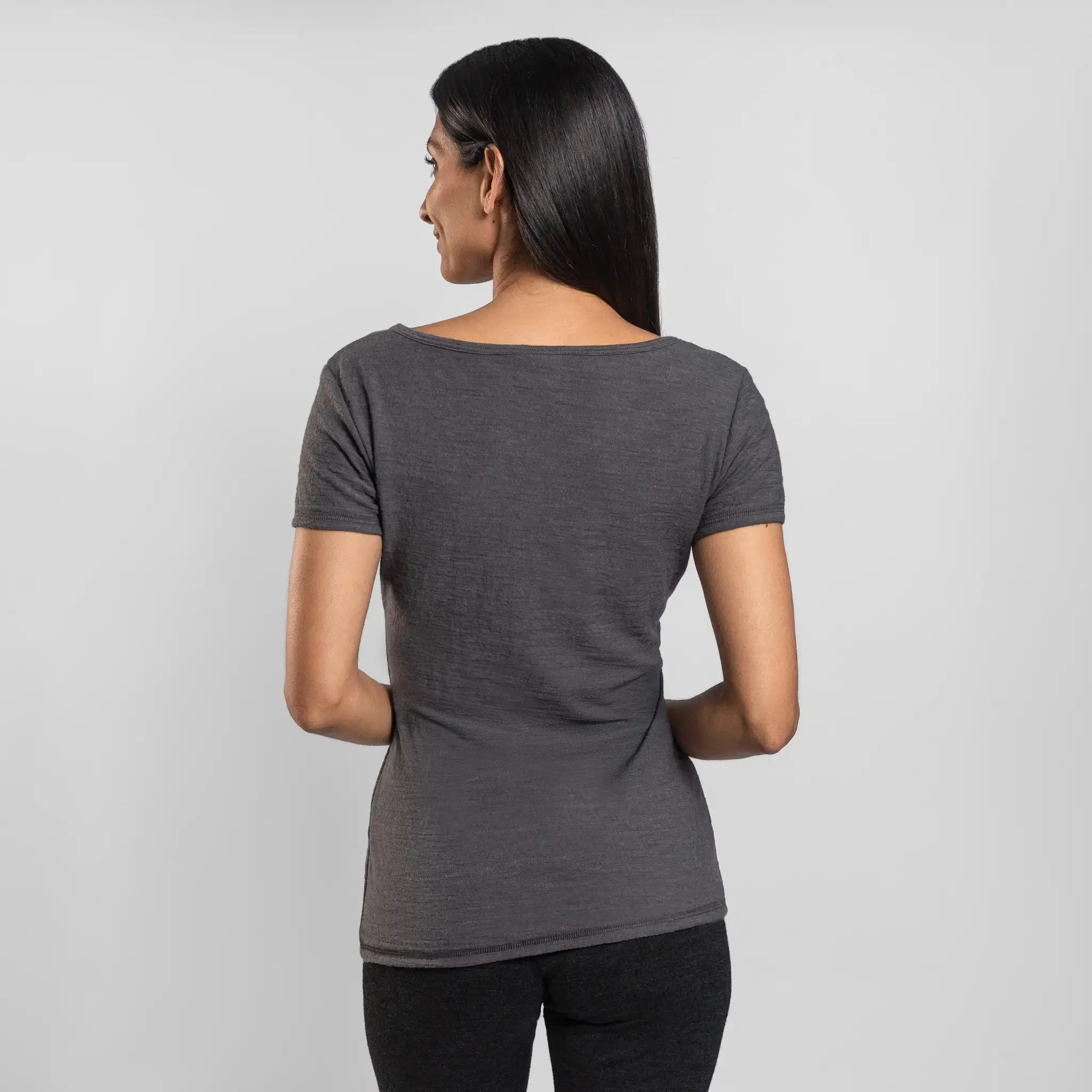 3 Pack Bundle - Women's Alpaca Wool T-Shirt: 160 Ultralight Crew Neck - Image 17