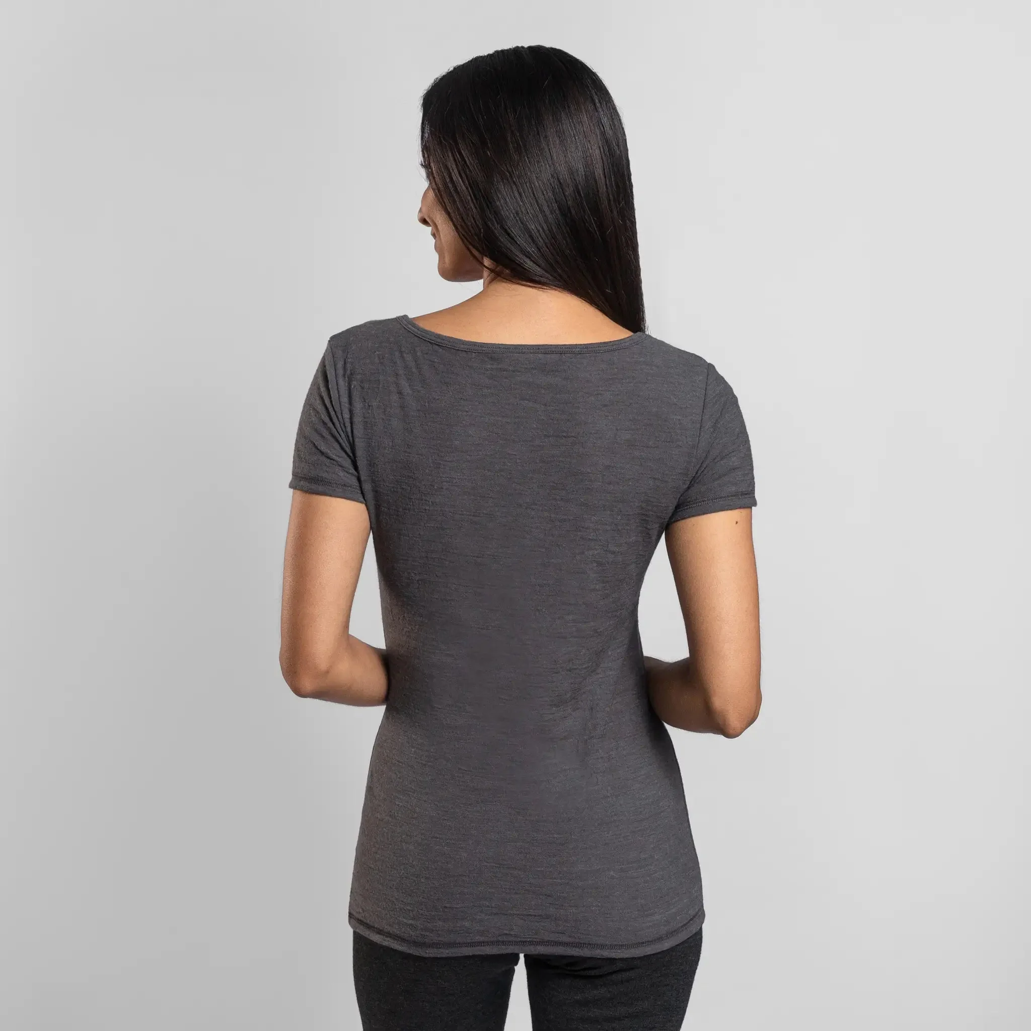 3 Pack Bundle - Women's Alpaca Wool T-Shirt: 160 Ultralight V-Neck - Image 28
