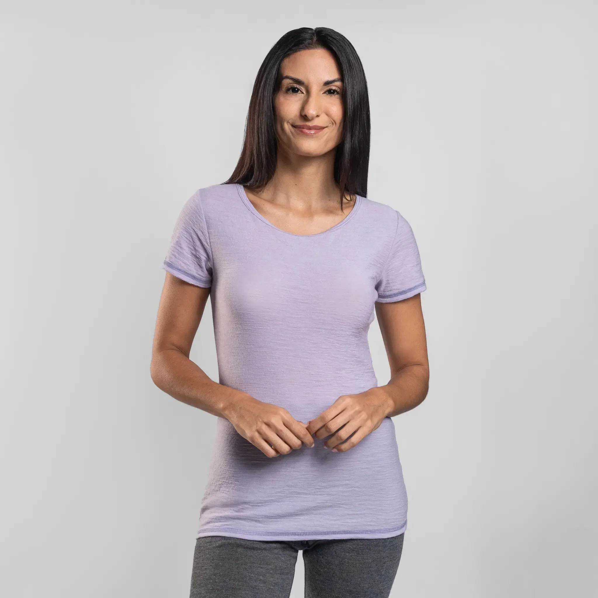 3 Pack Bundle - Women's Alpaca Wool T-Shirt: 160 Ultralight Crew Neck - Image 51