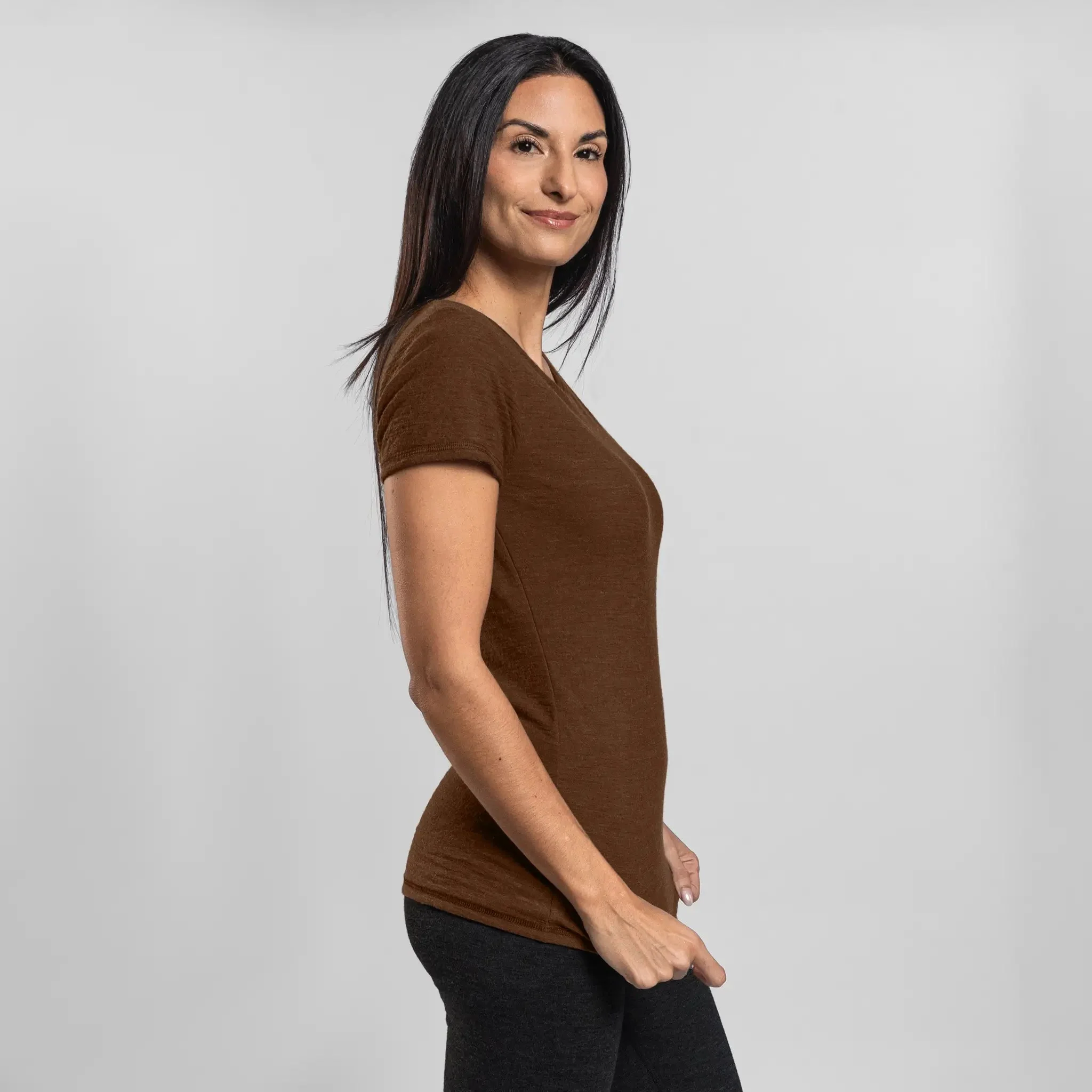 3 Pack Bundle - Women's Alpaca Wool T-Shirt: 160 Ultralight Crew Neck - Image 34
