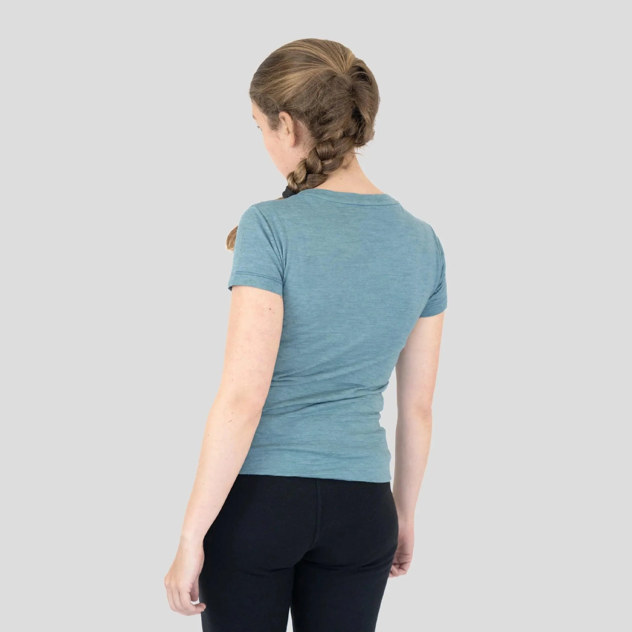 3 Pack Bundle - Women's Alpaca Wool T-Shirt: 160 Ultralight Crew Neck - Image 10