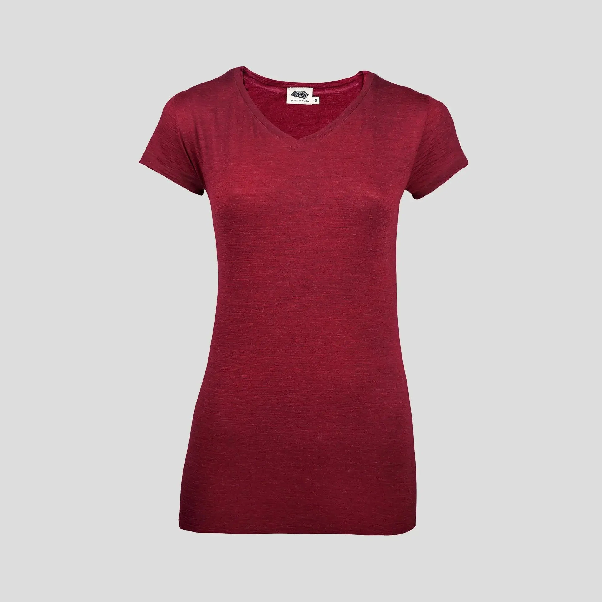 3 Pack Bundle - Women's Alpaca Wool T-Shirt: 160 Ultralight V-Neck - Image 33