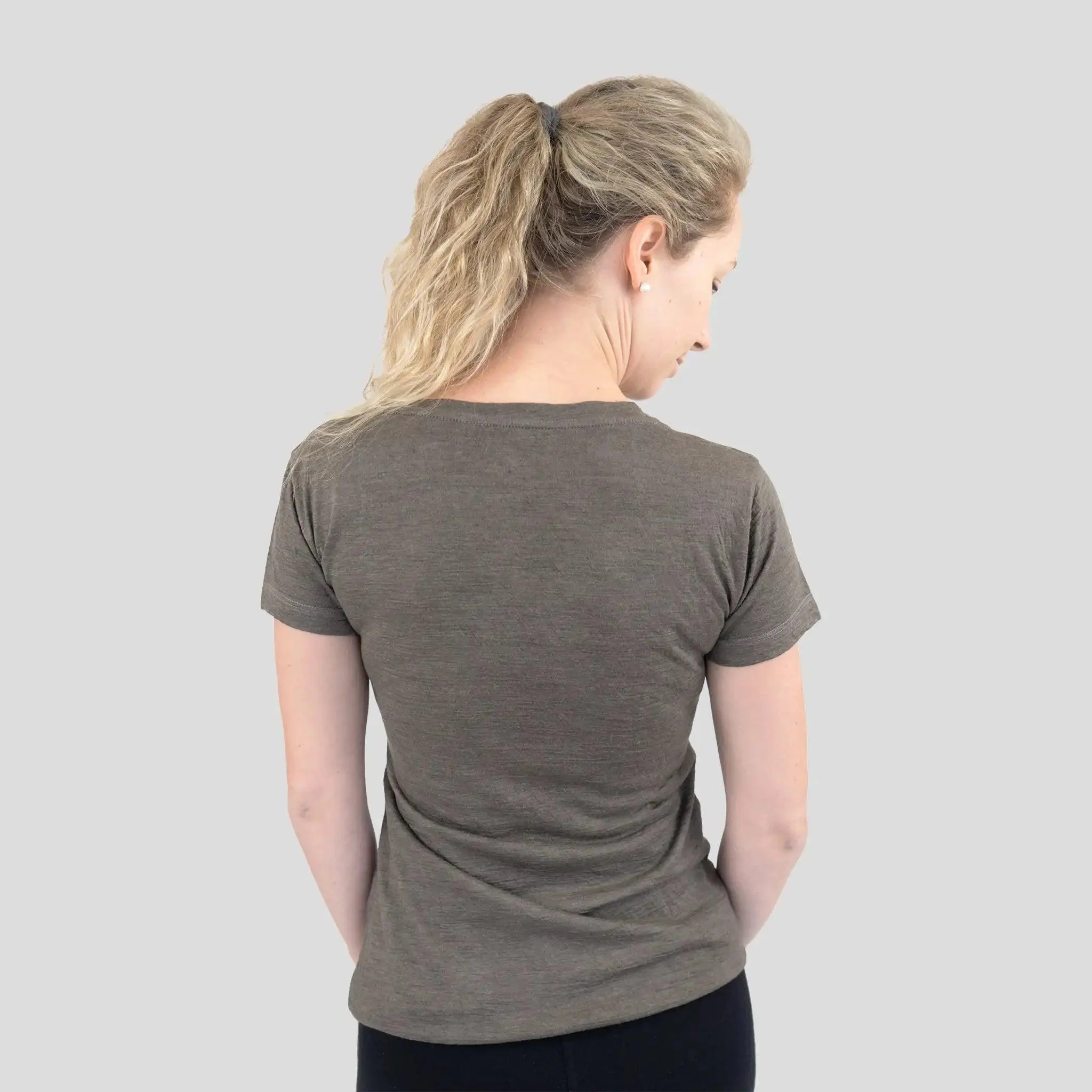 3 Pack Bundle - Women's Alpaca Wool T-Shirt: 160 Ultralight V-Neck - Image 10