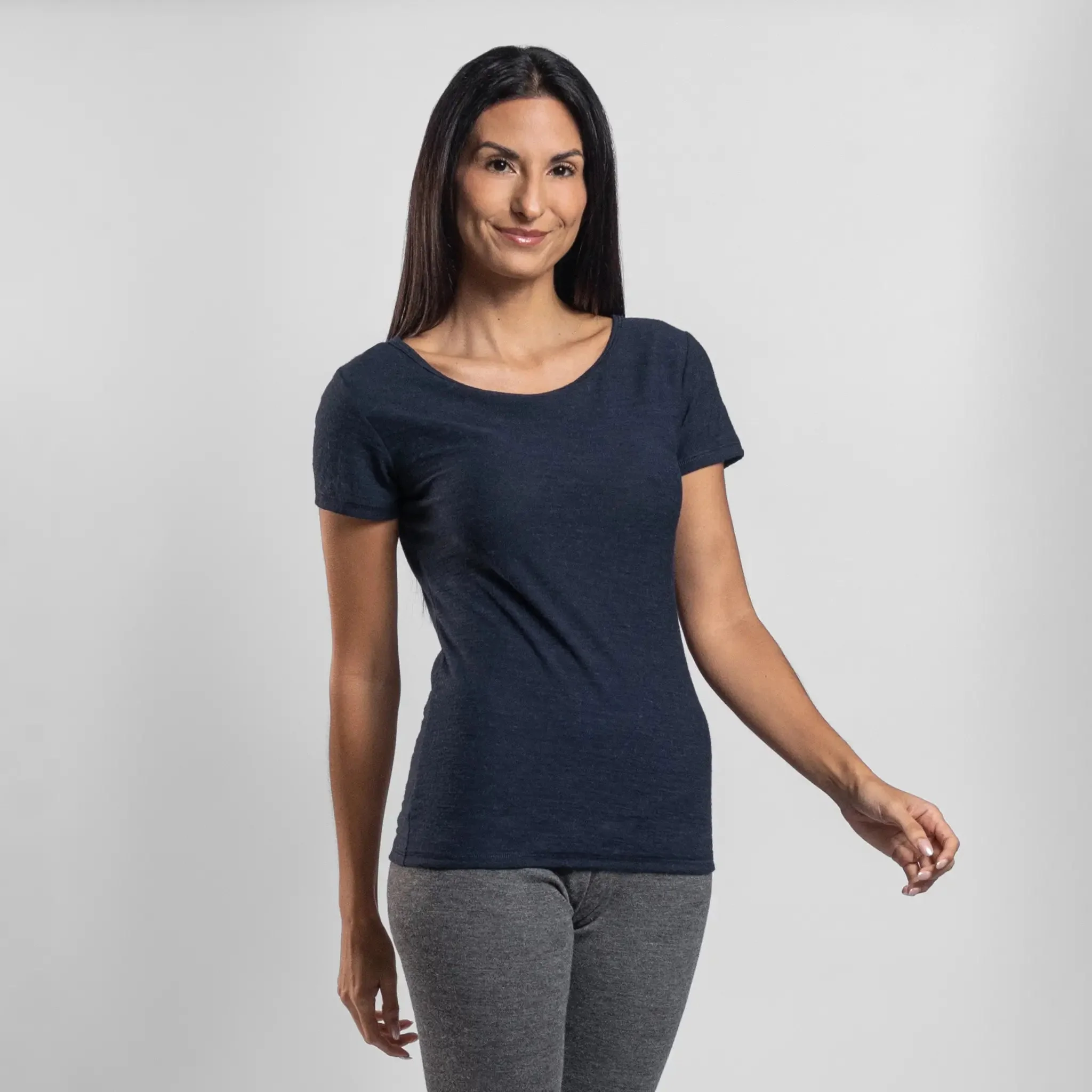 3 Pack Bundle - Women's Alpaca Wool T-Shirt: 160 Ultralight Crew Neck - Image 19
