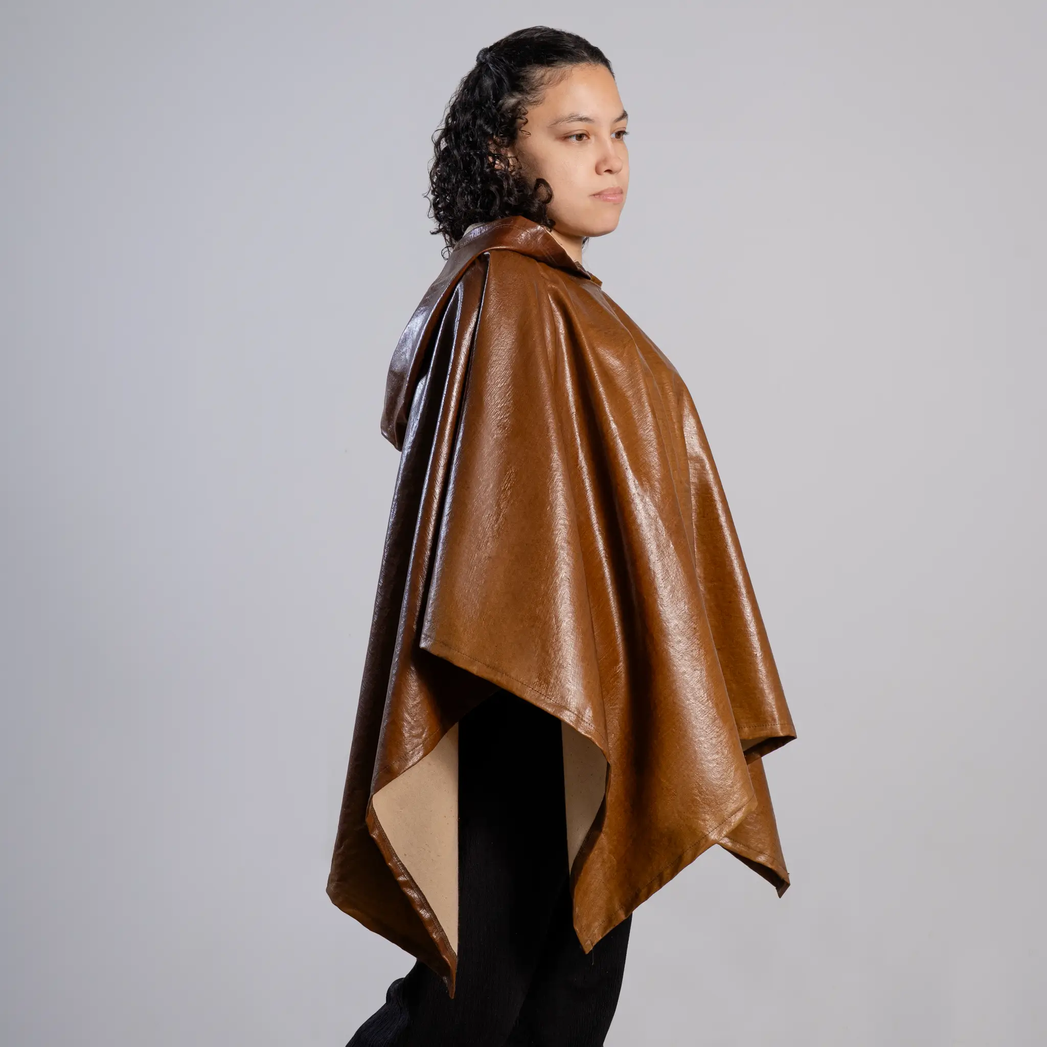 Plastic-Free Waterproof Hooded Rain Poncho - Image 10