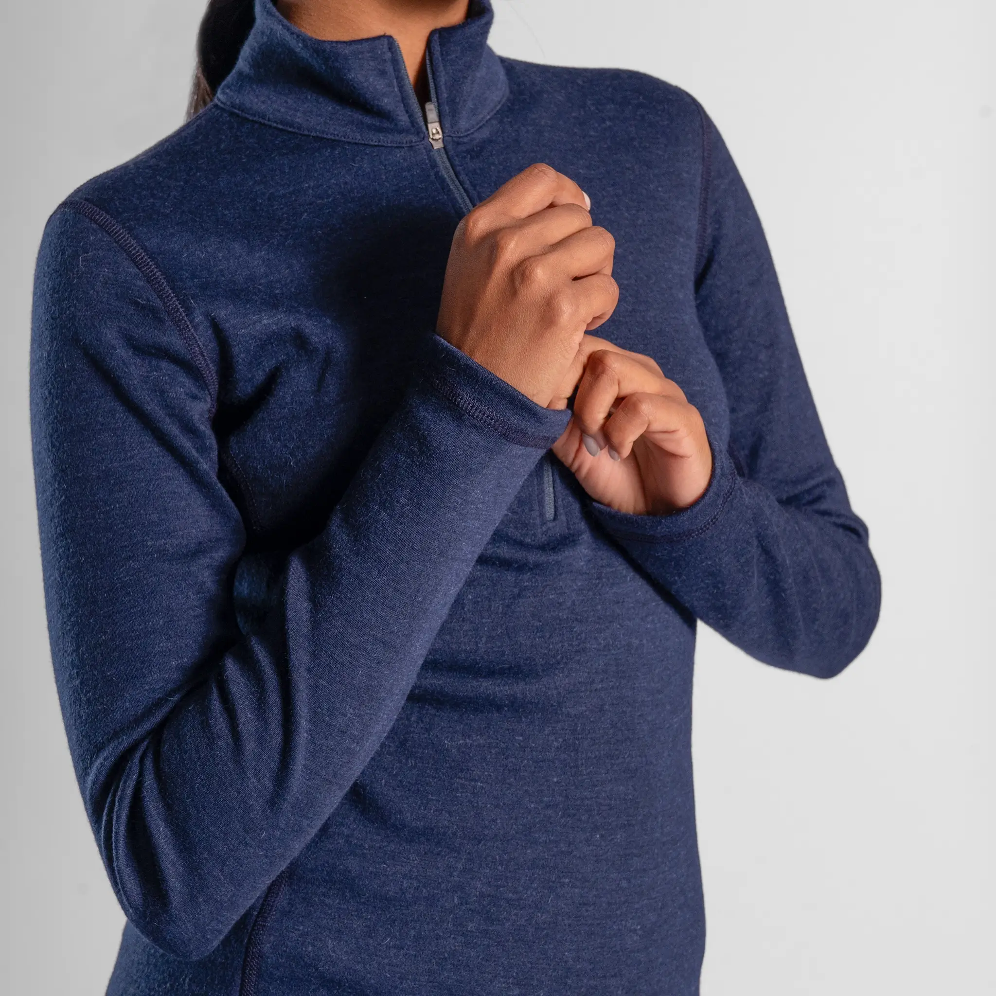 Women's Alpaca Wool Base Layer: 300 Lightweight Half-Zip - Image 17