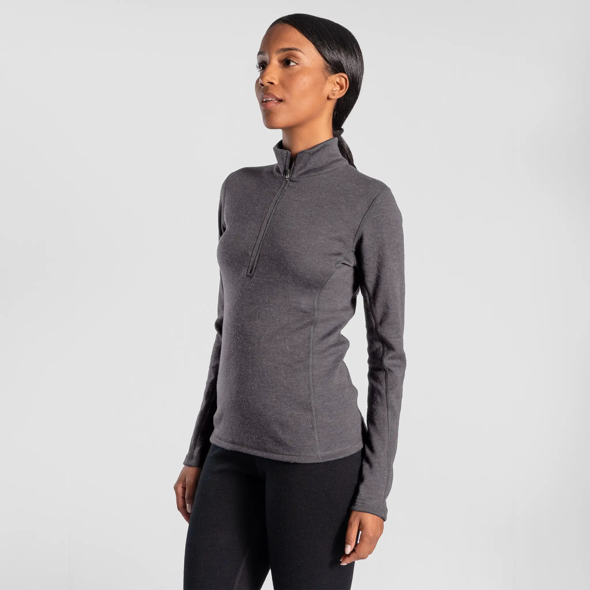 Women's Alpaca Wool Base Layer: 300 Lightweight Half-Zip - Image 6