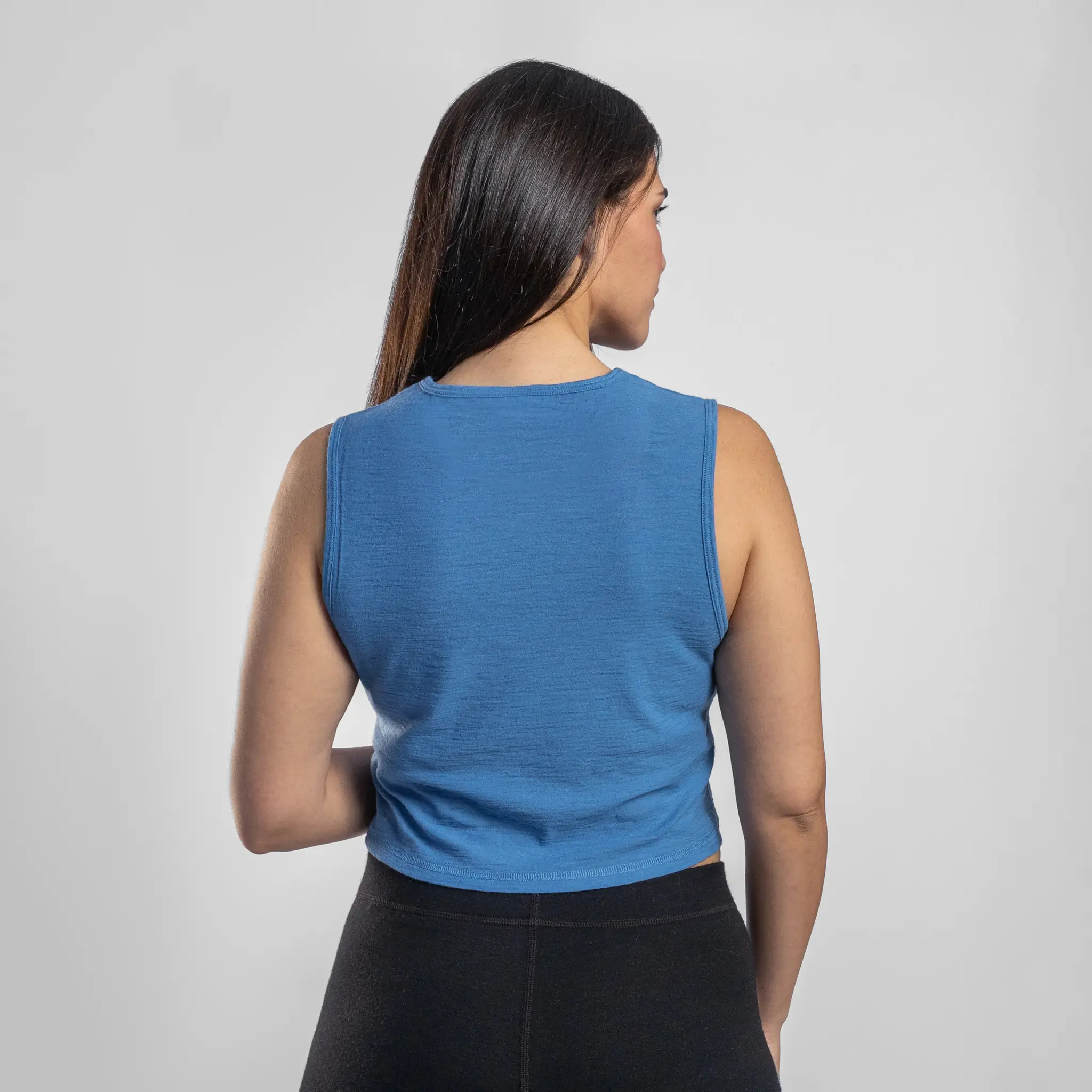 Women's Alpaca Wool Crop Tank Top: 160 Ultralight - Image 23