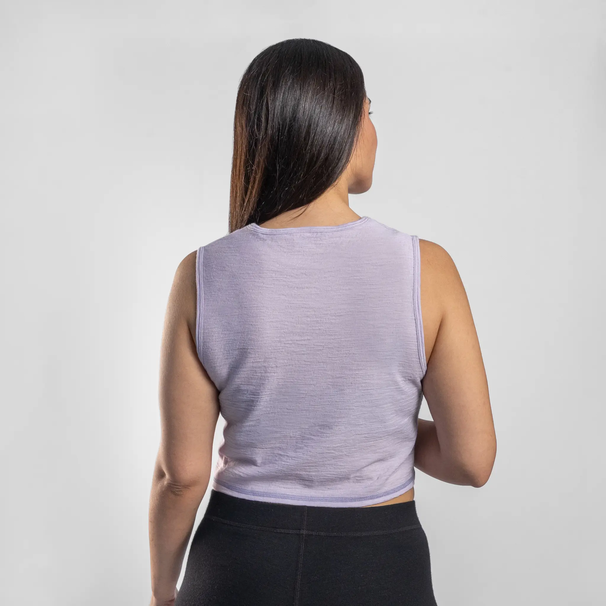 Women's Alpaca Wool Crop Tank Top: 160 Ultralight - Image 31