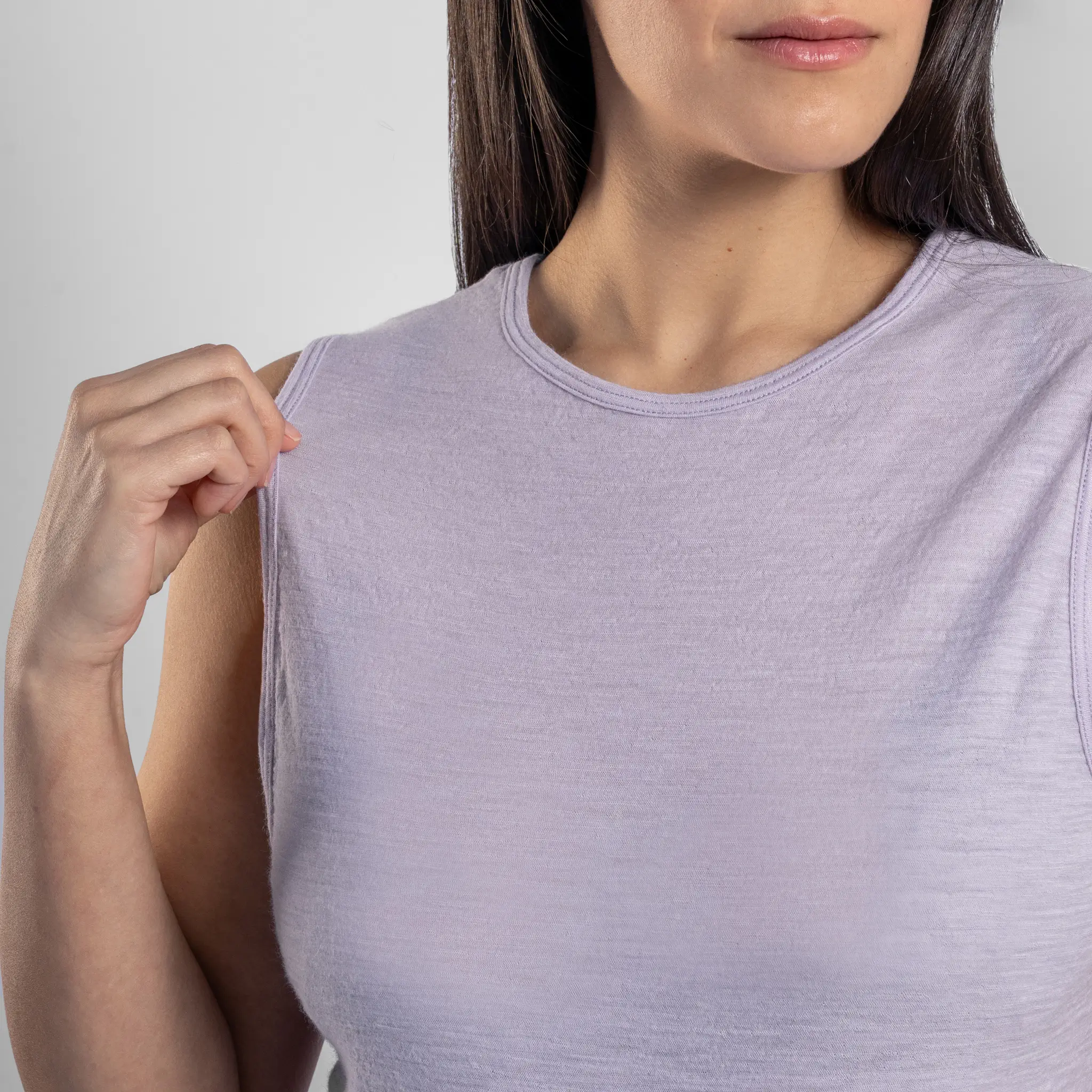 Women's Alpaca Wool Crop Tank Top: 160 Ultralight - Image 32