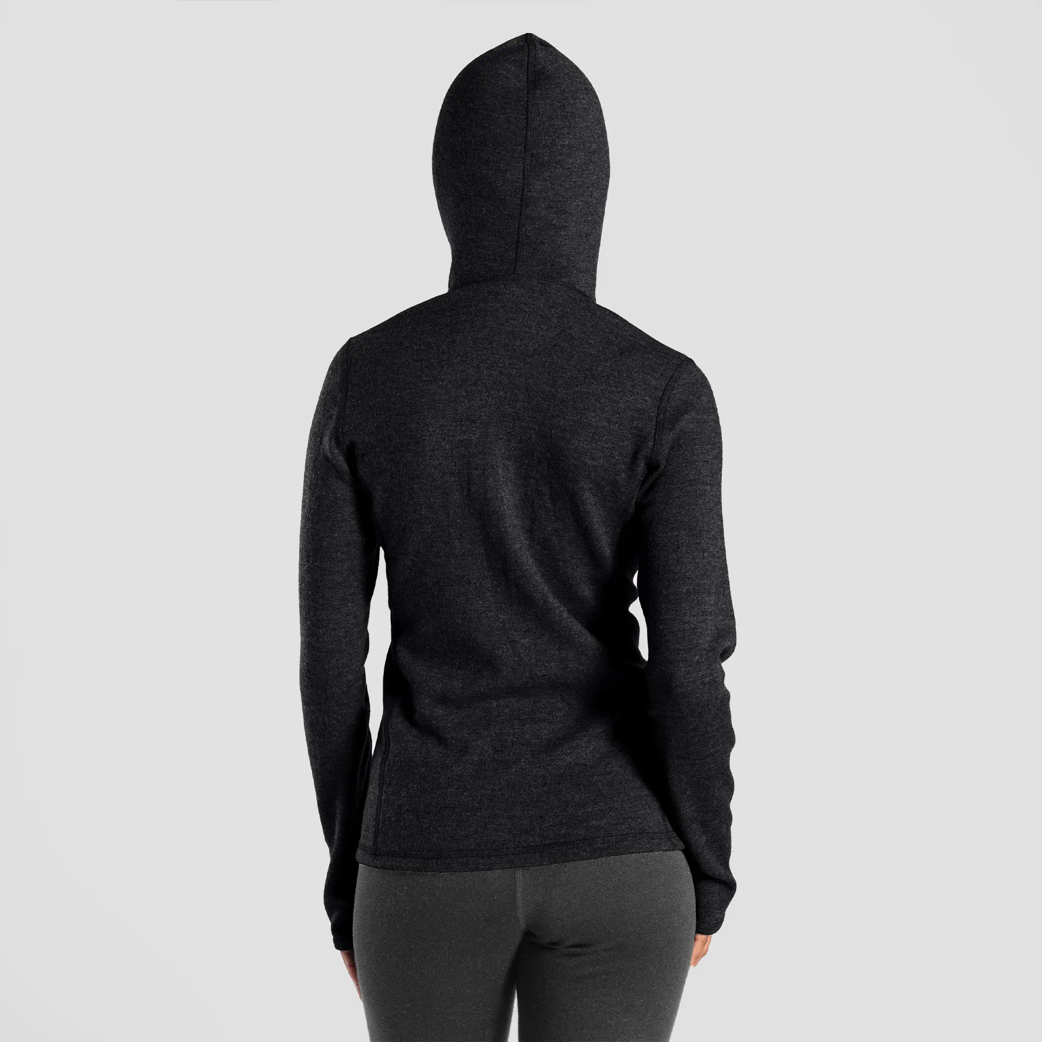 Women's Alpaca Wool Hoodie: 300 Lightweight Half-Zip - Image 6