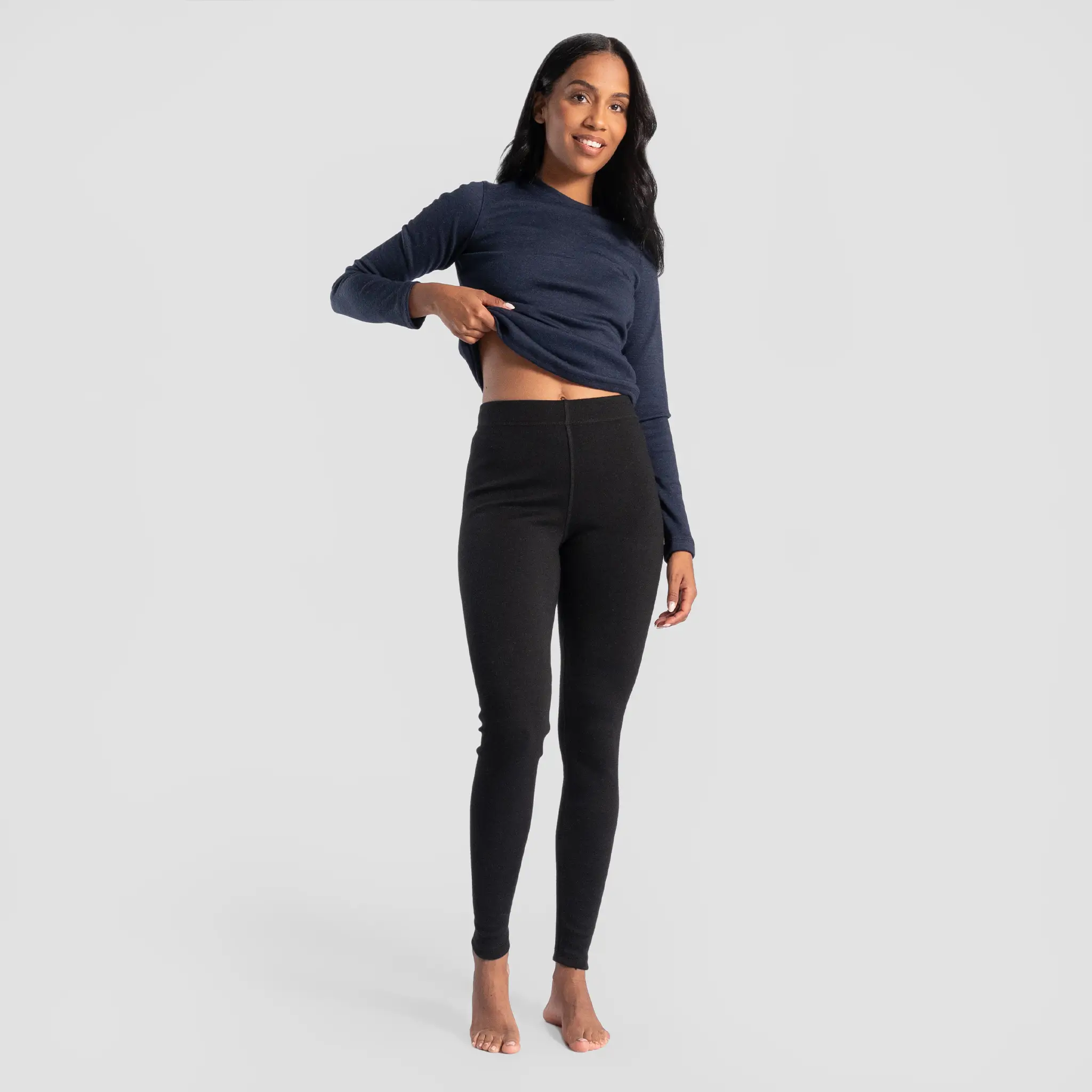 Women's Alpaca Wool Leggings: 300 Lightweight - Image 3