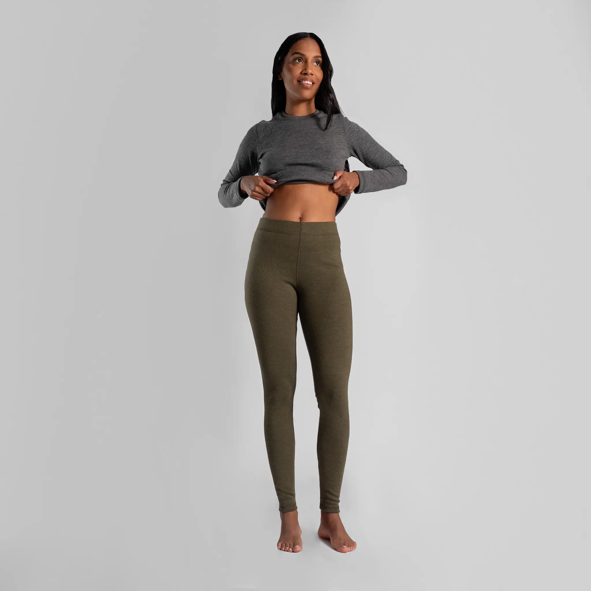 Women's Alpaca Wool Leggings: 420 Midweight - Image 14