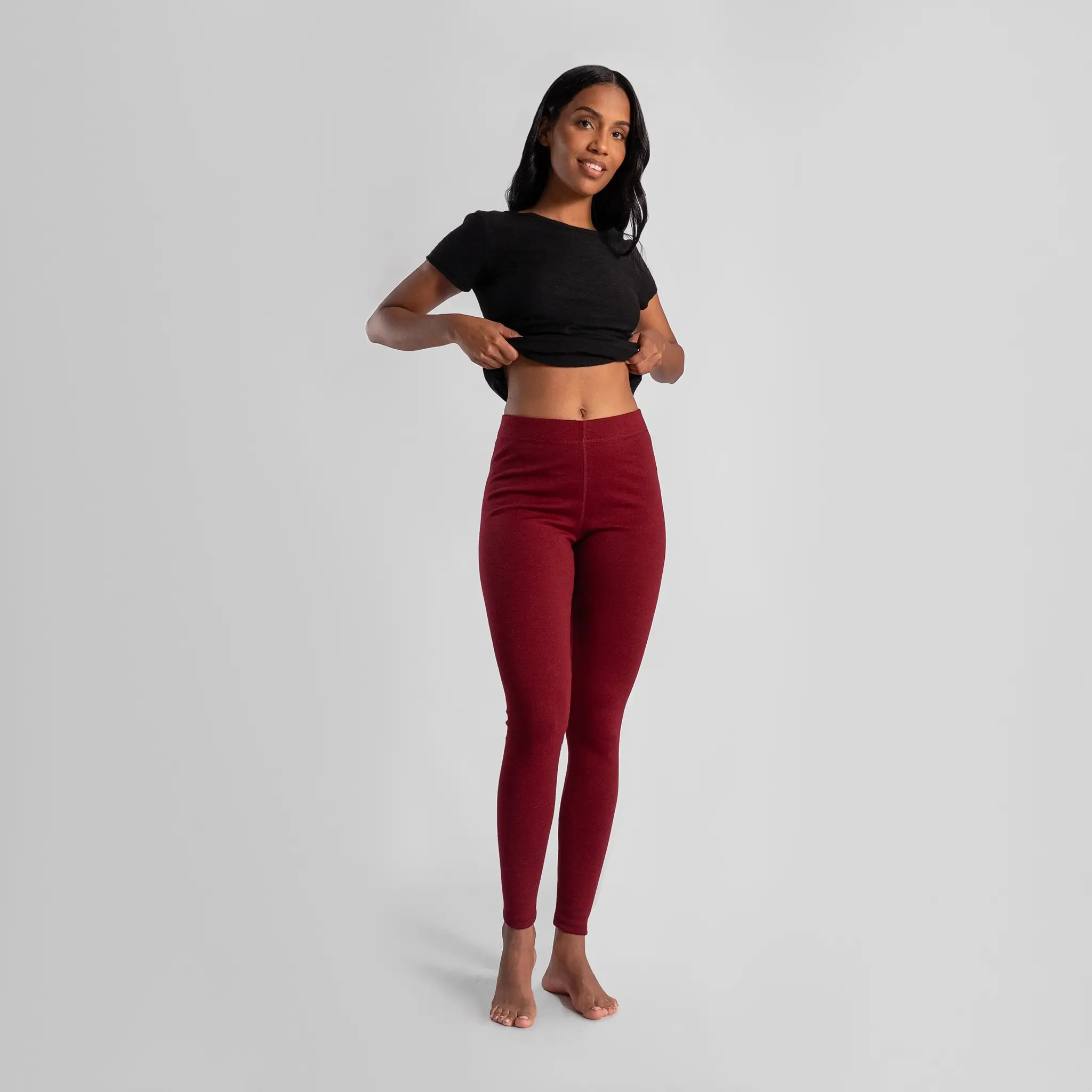 Women's Alpaca Wool Leggings: 420 Midweight - Image 3