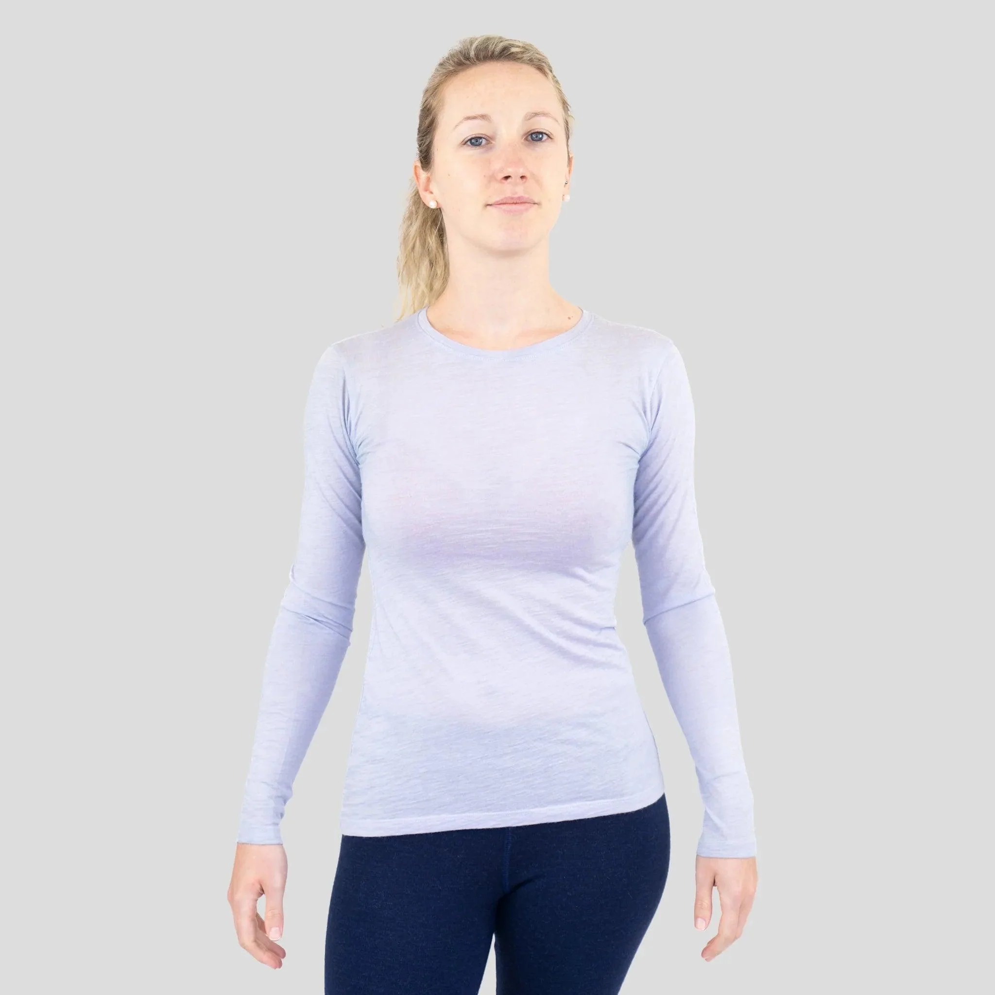 Women's Alpaca Wool Long Sleeve T-Shirt: 160 Ultralight - Image 25