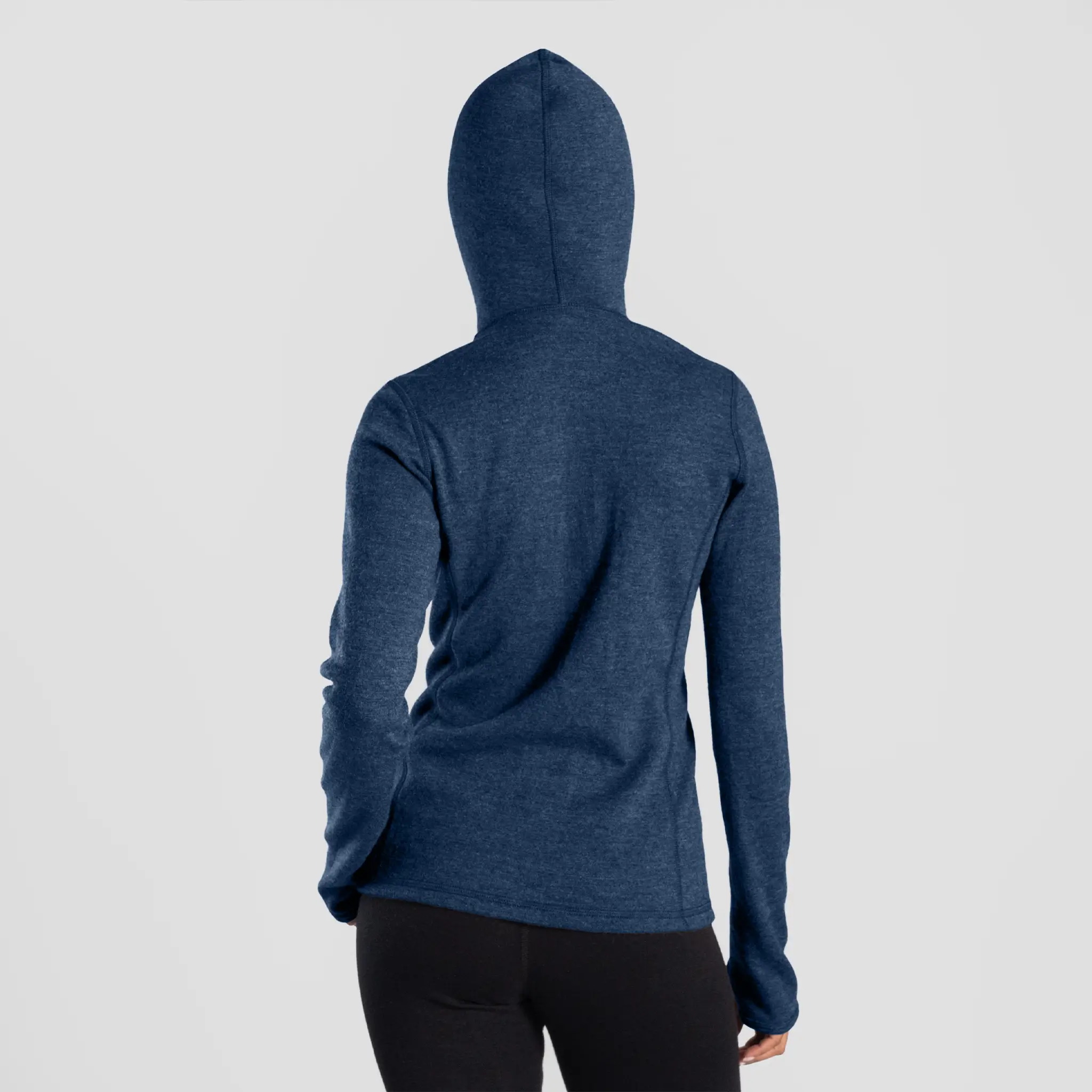 Women's Alpaca Wool Hoodie Jacket: 420 Midweight Full-Zip - Image 15