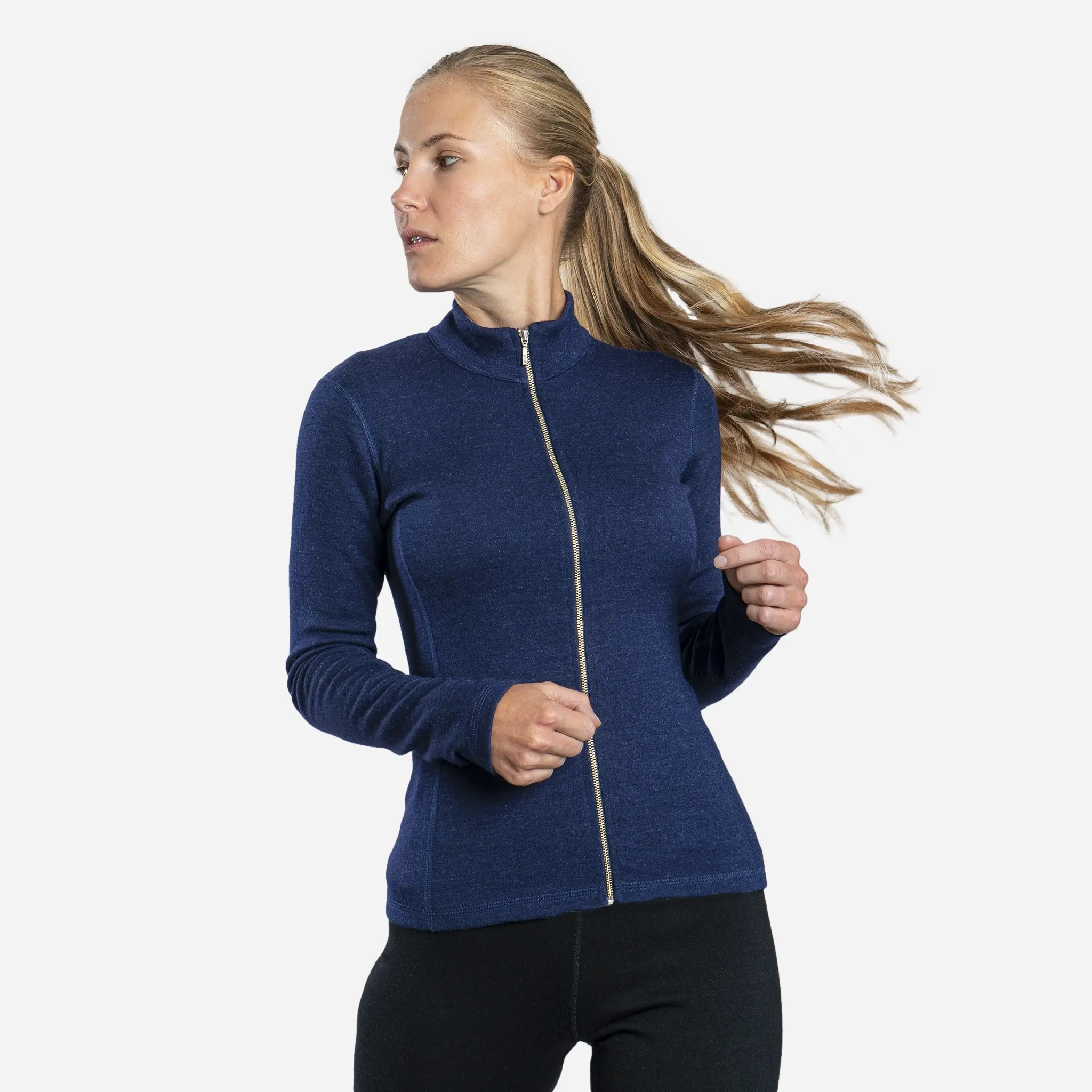 Women's Alpaca Wool Jacket: 420 Midweight Full-Zip - Image 12