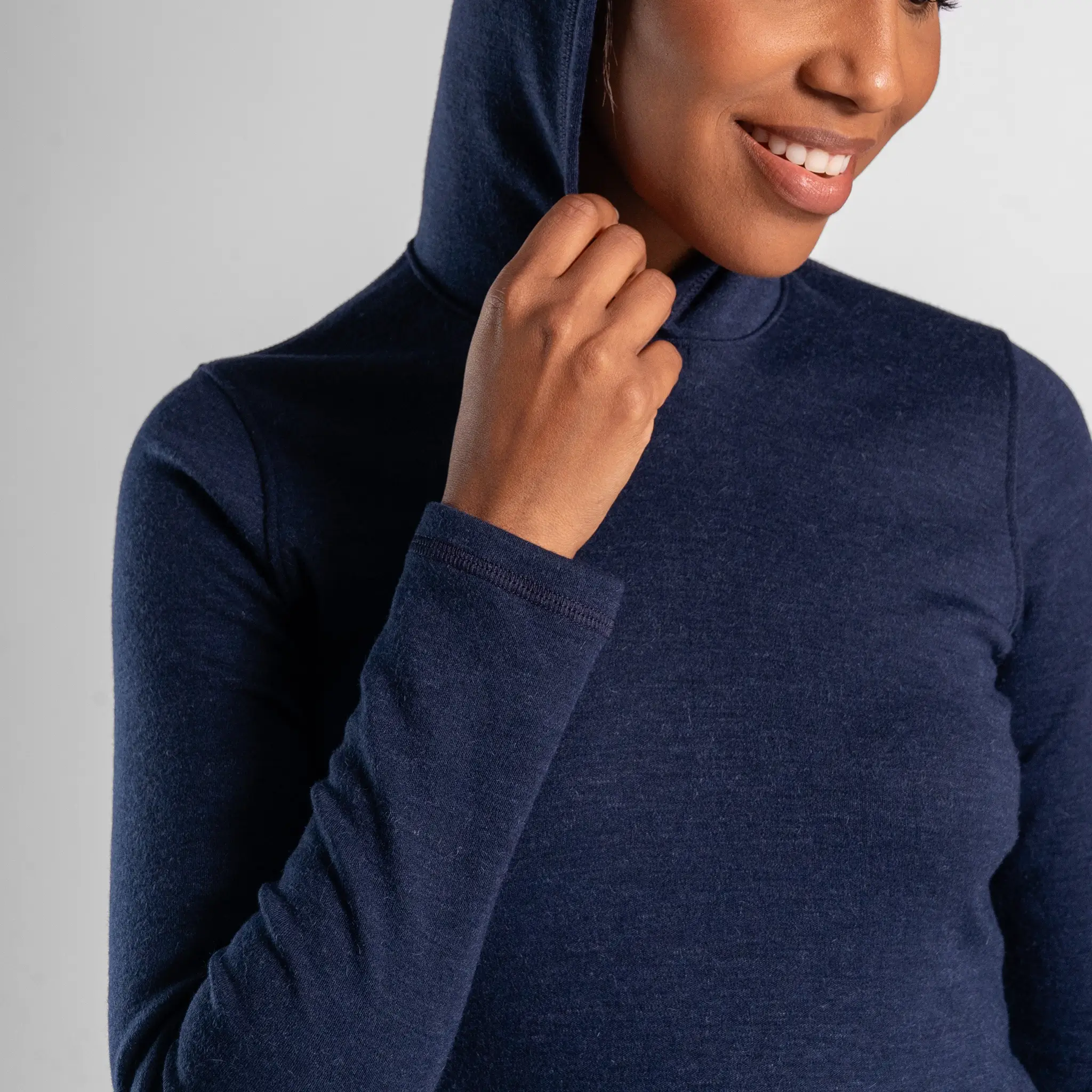 Women's Alpaca Wool Pullover Hoodie: 300 Lightweight - Image 12
