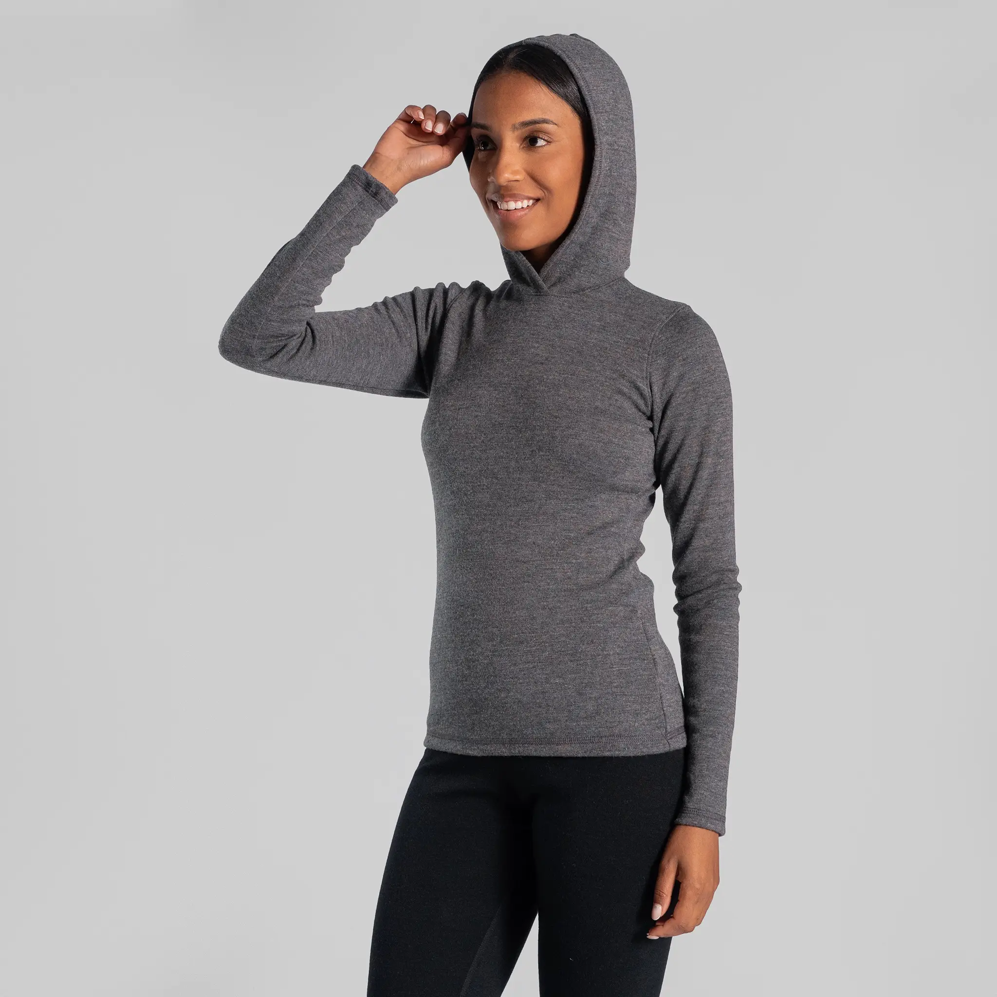 Women's Alpaca Wool Pullover Hoodie: 300 Lightweight - Image 6