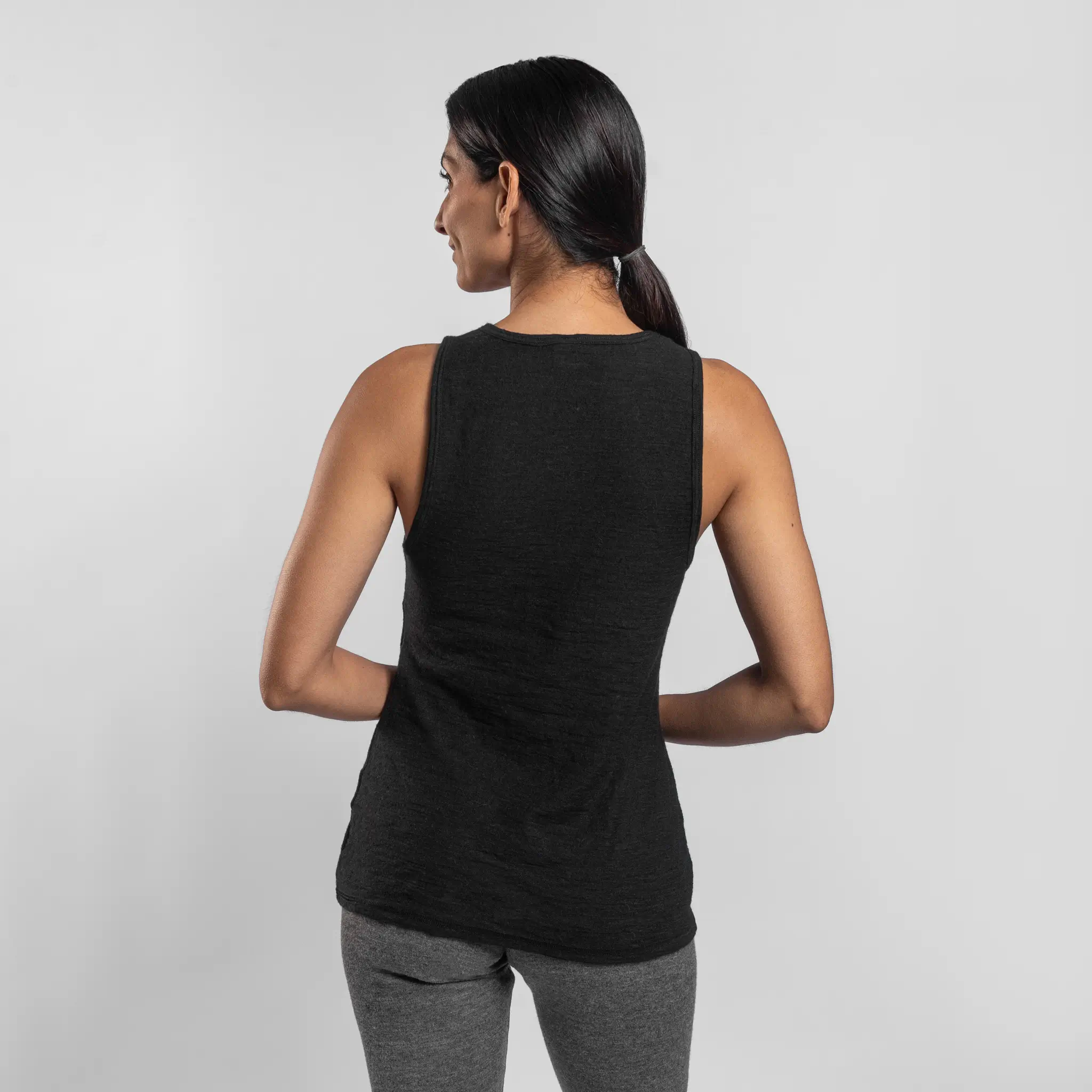 Women's Alpaca Wool Running Tank Top: 110 Featherweight - Image 3