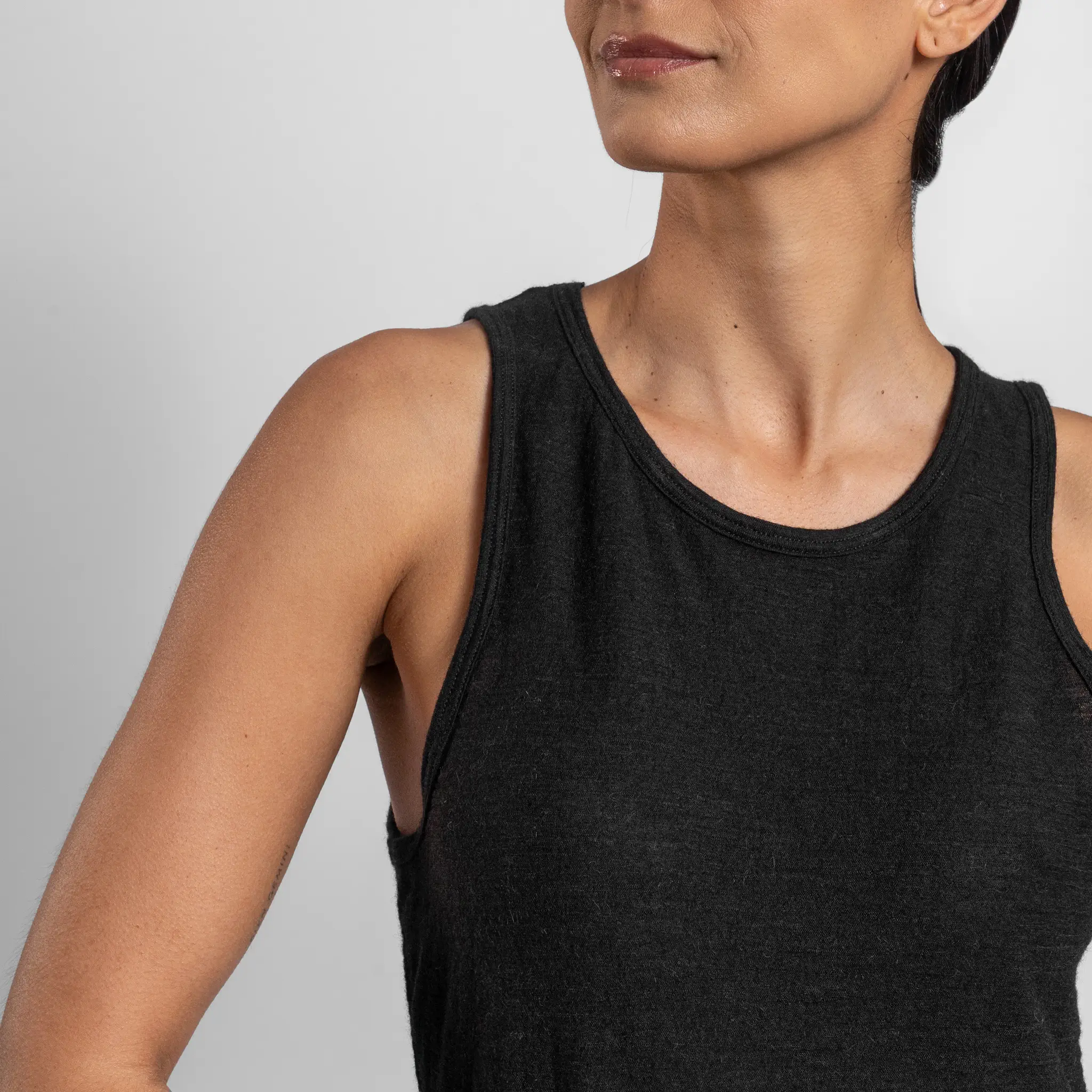 Women's Alpaca Wool Running Tank Top: 110 Featherweight - Image 4